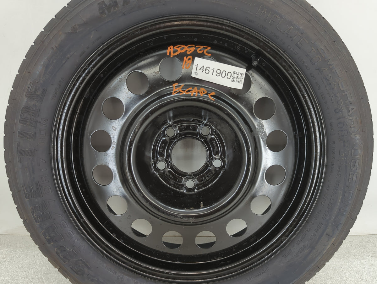 2018 Ford Escape Spare Donut Tire Wheel Rim Oem 1461900 - Oemusedautoparts1.com