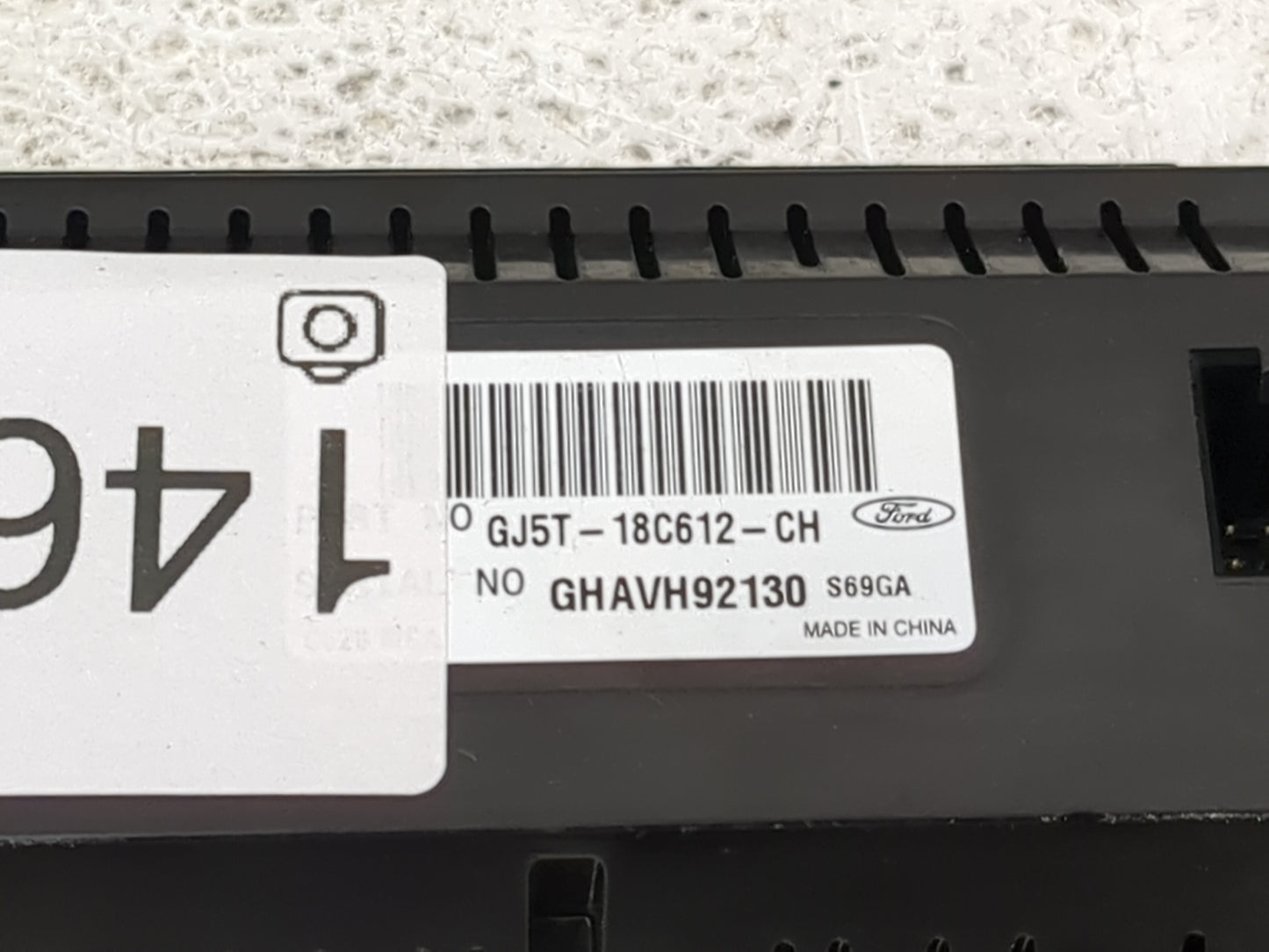 2018-2019 Ford Escape Climate Control Module Temperature AC/Heater Replacement P/N:GJ5T-18C612-CH Fits Fits 2018 2019 OEM Us