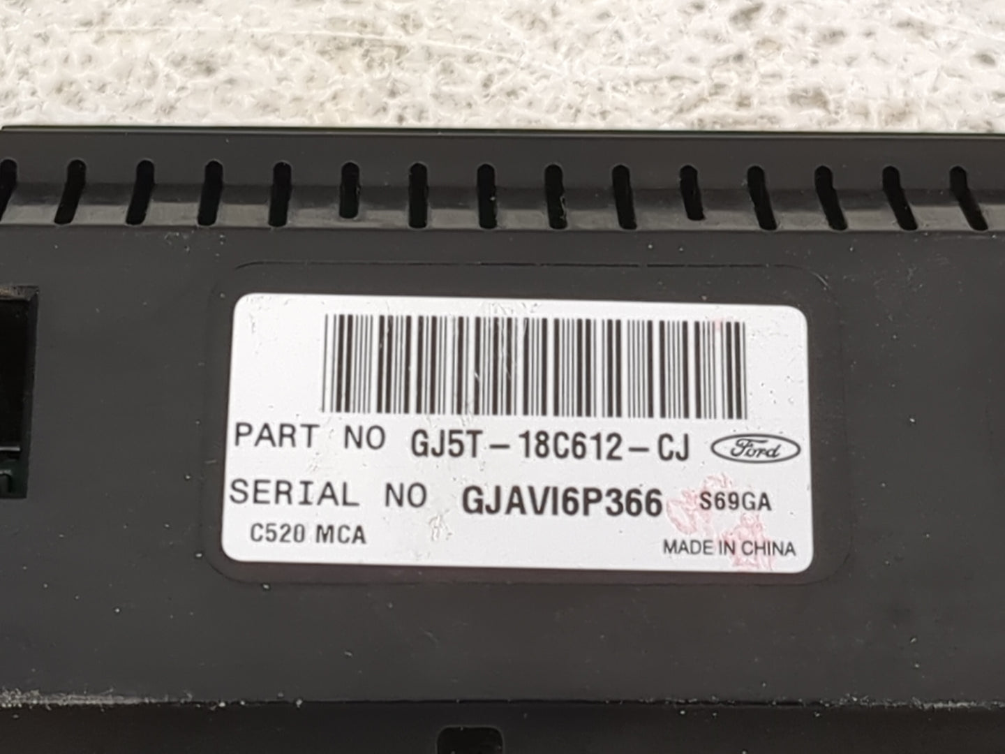 2018-2019 Ford Escape Climate Control Module Temperature AC/Heater Replacement P/N:GJ5T-18C612-CJ GJ5T-18C612-CH Fits OEM Us
