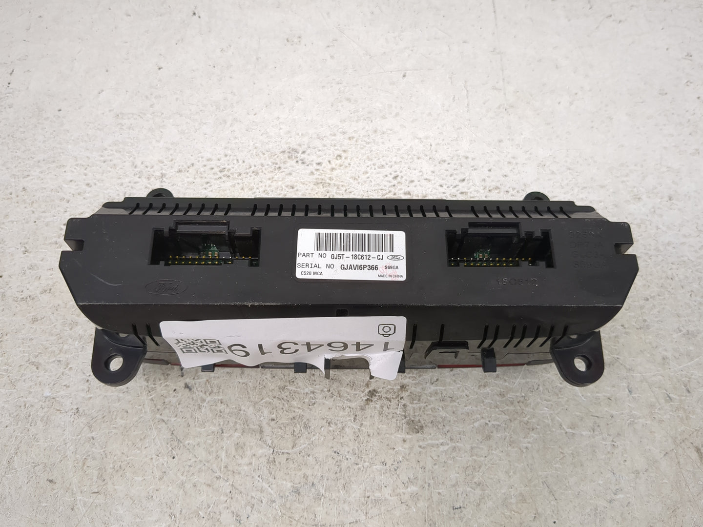 2018-2019 Ford Escape Climate Control Module Temperature AC/Heater Replacement P/N:GJ5T-18C612-CJ GJ5T-18C612-CH Fits OEM Us