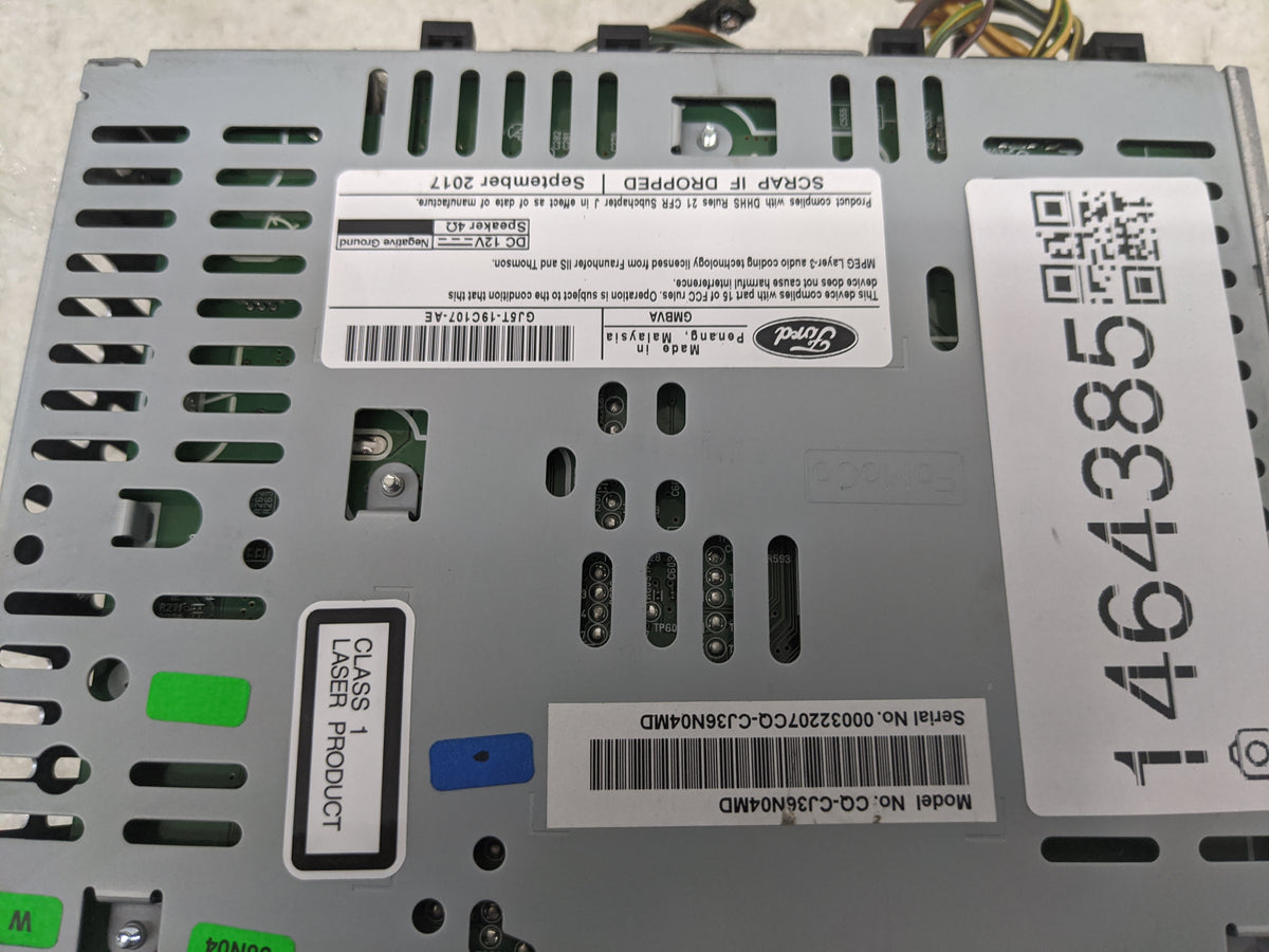 2018 Ford Escape Radio AM FM Cd Player Receiver Replacement P/N:GJ5T-19C107-AE CQ-CJ36N04MD, 0003220TCQ-CJ36N04MD Fits OEM U
