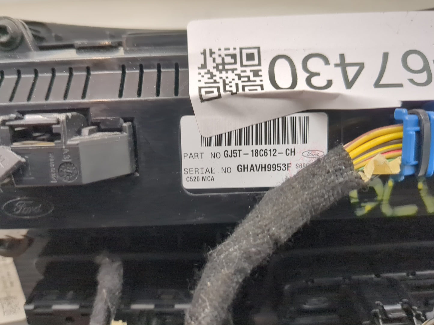 2018-2019 Ford Escape Climate Control Module Temperature AC/Heater Replacement P/N:GJ5T-18C612-CH Fits Fits 2018 2019 OEM Us