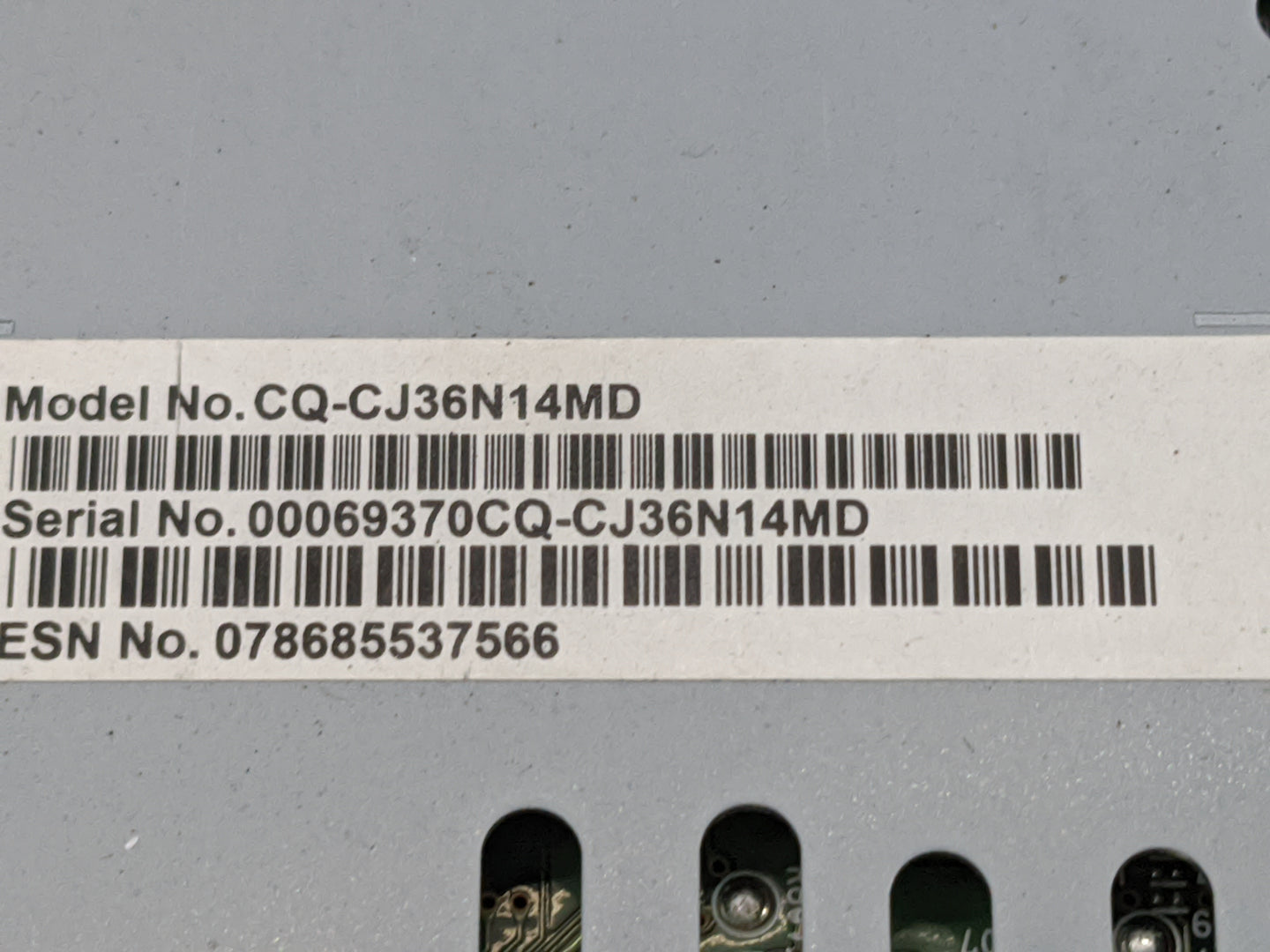 2015-2019 Ford Escape Radio AM FM Cd Player Receiver Replacement P/N:CQ-CJ36N14MD GJ5T-19C107-BE Fits OEM Used Auto Parts - 