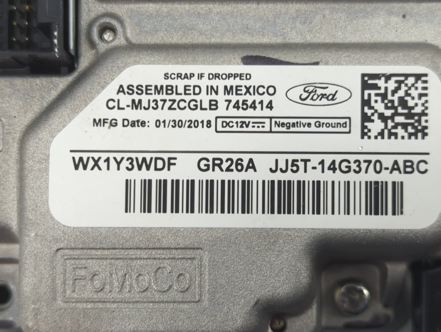 2016-2019 Ford Escape Information Display Screen 1469294 - Oemusedautoparts1.com