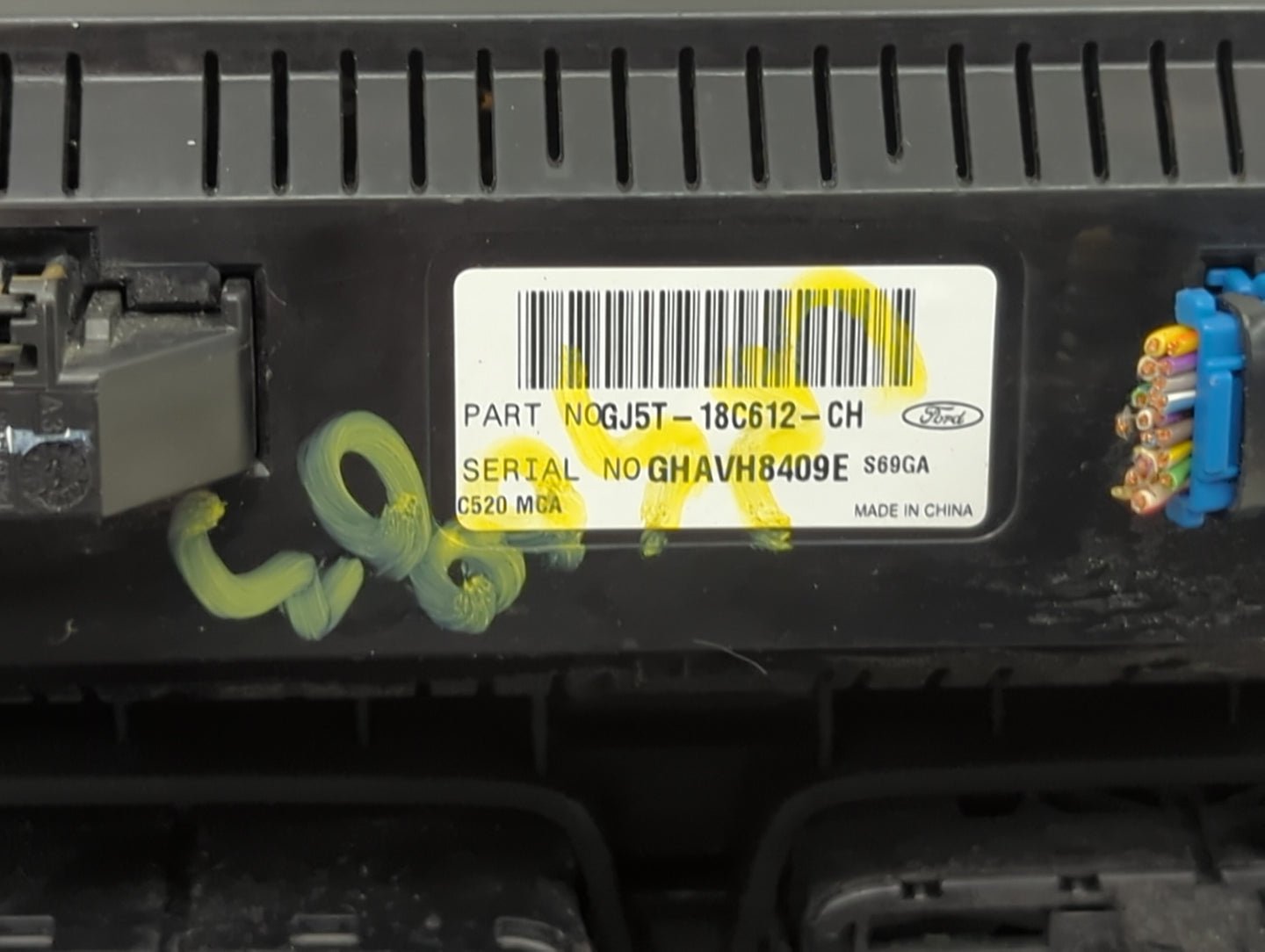 2018-2019 Ford Escape Climate Control Module Temperature AC/Heater Replacement P/N:GJ5T-18C612-CH Fits Fits 2018 2019 OEM Us