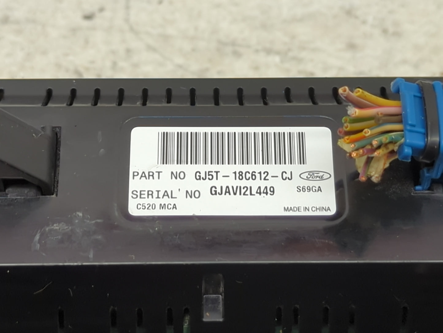 2018-2019 Ford Escape Climate Control Module Temperature AC/Heater Replacement P/N:GJ5T-18C612-CJ Fits Fits 2018 2019 OEM Us