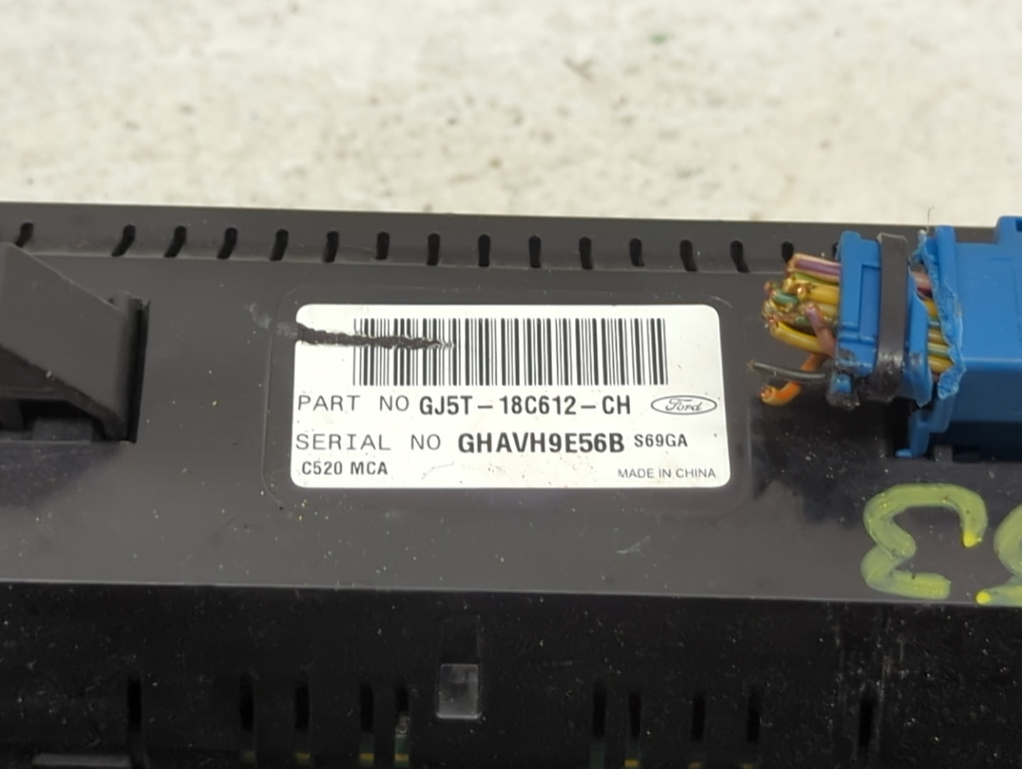 2018-2019 Ford Escape Climate Control Module Temperature AC/Heater Replacement P/N:GJ5T-18C612-CH Fits Fits 2018 2019 OEM Us
