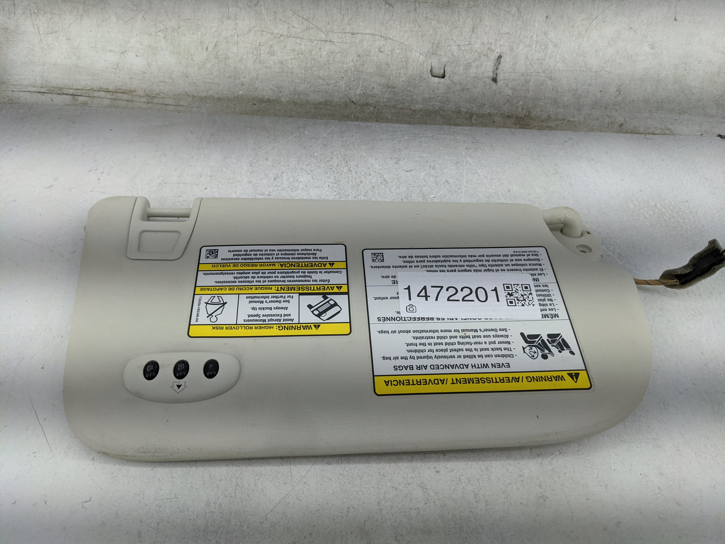 2013-2019 Ford Escape Sun Visor Shade Replacement Driver Left Mirror Fits Fits 2013 2014 2015 2016 2017 2018 2019 OEM Used A