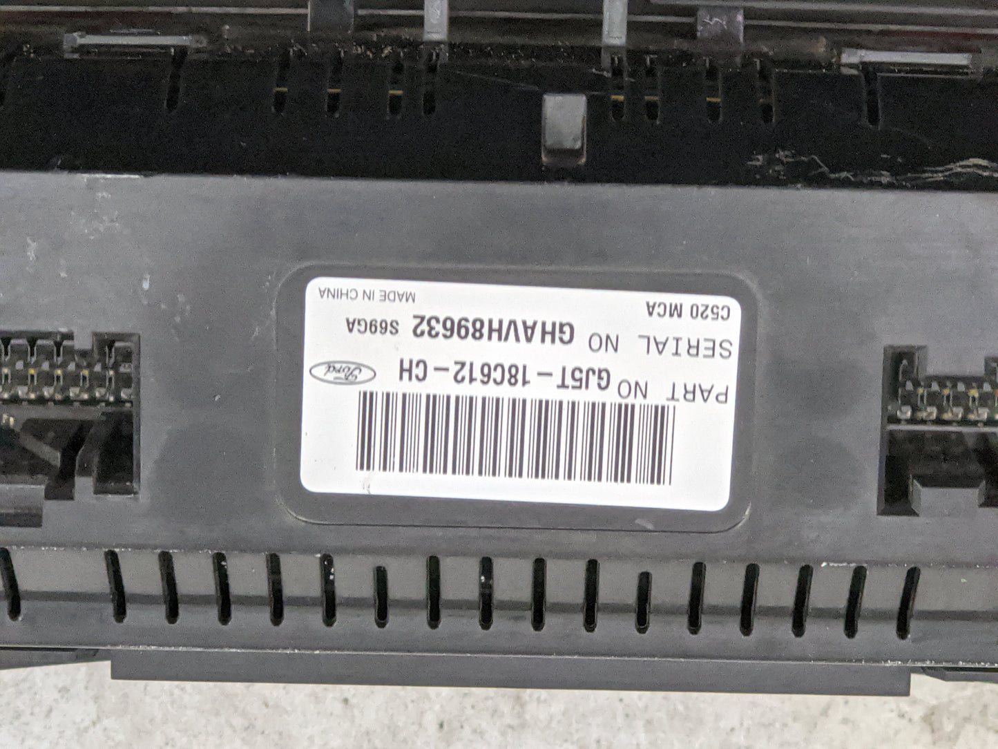 2018-2019 Ford Escape Climate Control Module Temperature AC/Heater Replacement P/N:GJ5T-18C612-CH Fits Fits 2018 2019 OEM Us