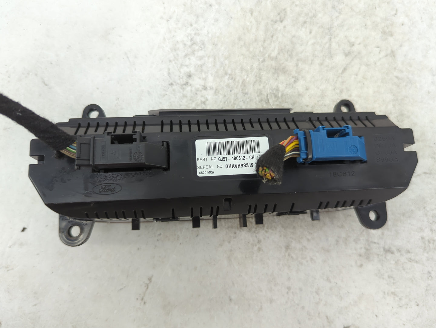 2018-2019 Ford Escape Climate Control Module Temperature AC/Heater Replacement P/N:GJ5T-18C612-CH Fits Fits 2018 2019 OEM Us