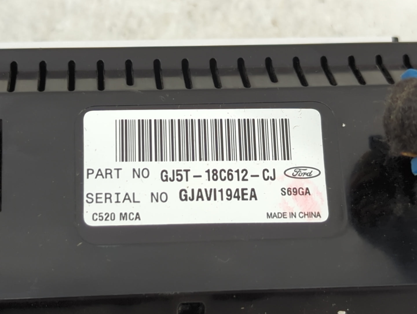 2018-2019 Ford Escape Climate Control Module Temperature AC/Heater Replacement P/N:GJ5T-18C612-CJ Fits Fits 2018 2019 OEM Us