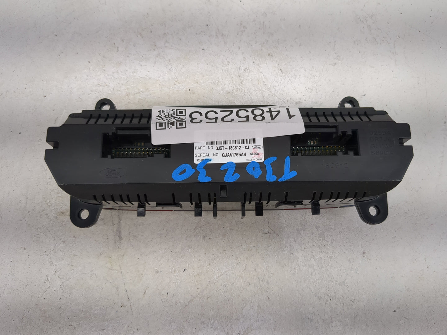 2018-2019 Ford Escape Climate Control Module Temperature AC/Heater Replacement P/N:GJ5T-18C612-CJ GJAVI765A4 Fits Fits 2018 