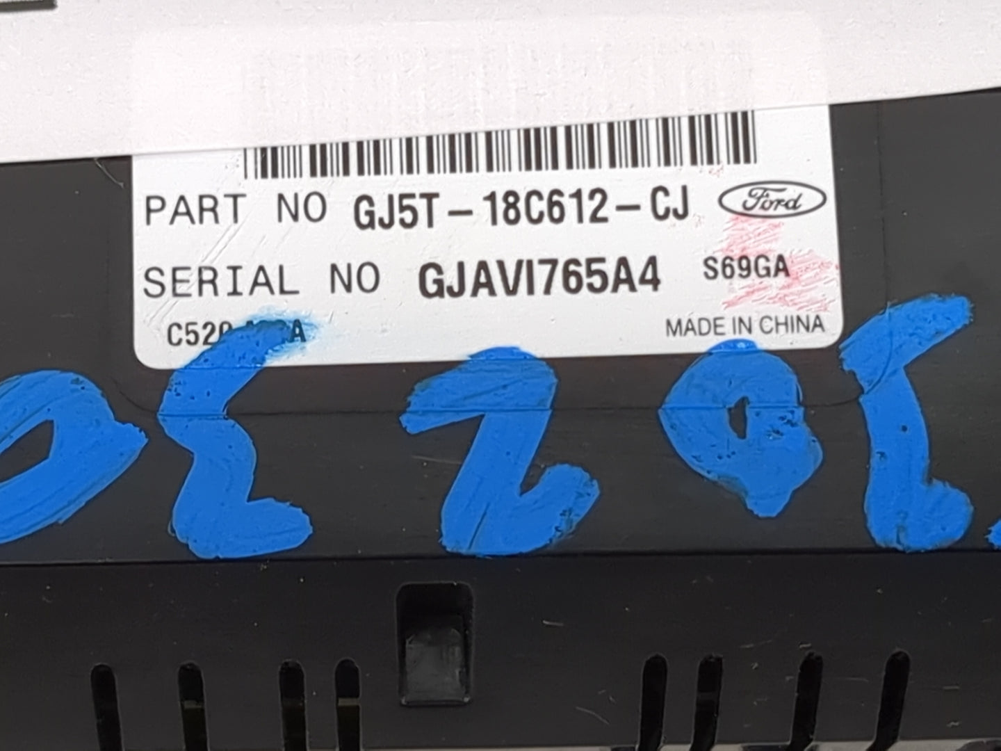 2018-2019 Ford Escape Climate Control Module Temperature AC/Heater Replacement P/N:GJ5T-18C612-CJ GJAVI765A4 Fits Fits 2018 