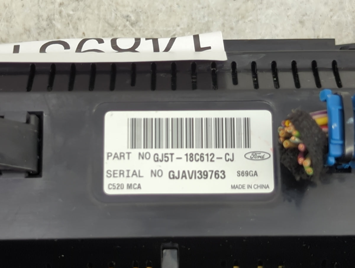 2018-2019 Ford Escape Climate Control Module Temperature AC/Heater Replacement P/N:GJ5T-18C612-CJ Fits Fits 2018 2019 OEM Us