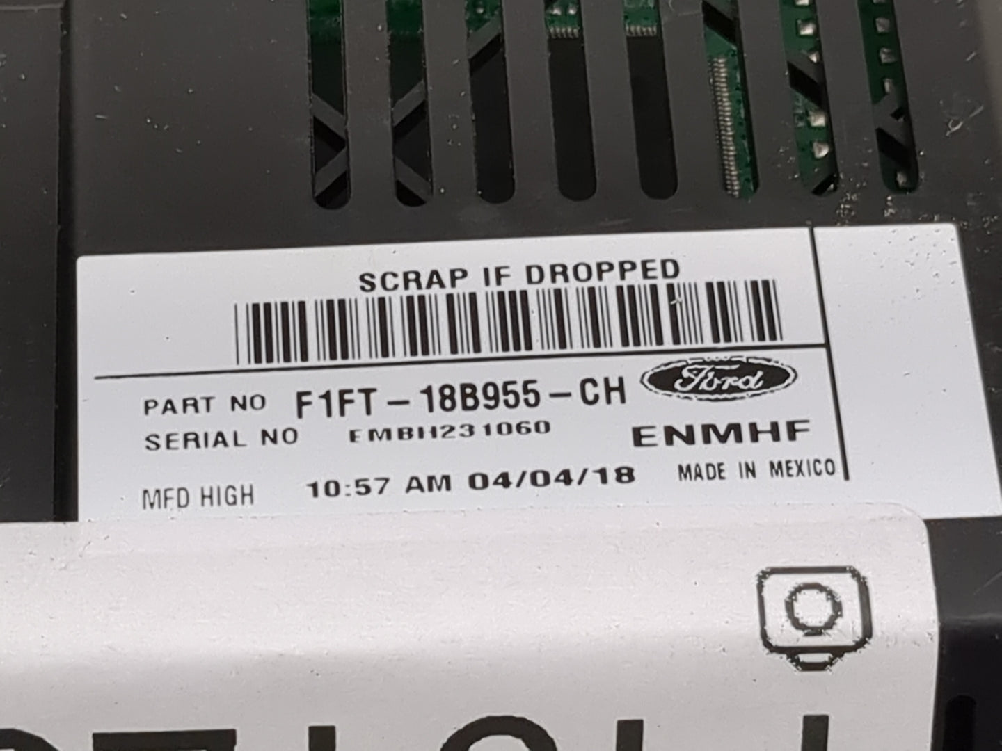 2017-2019 Ford Escape Information Display Screen 1491257 - Oemusedautoparts1.com
