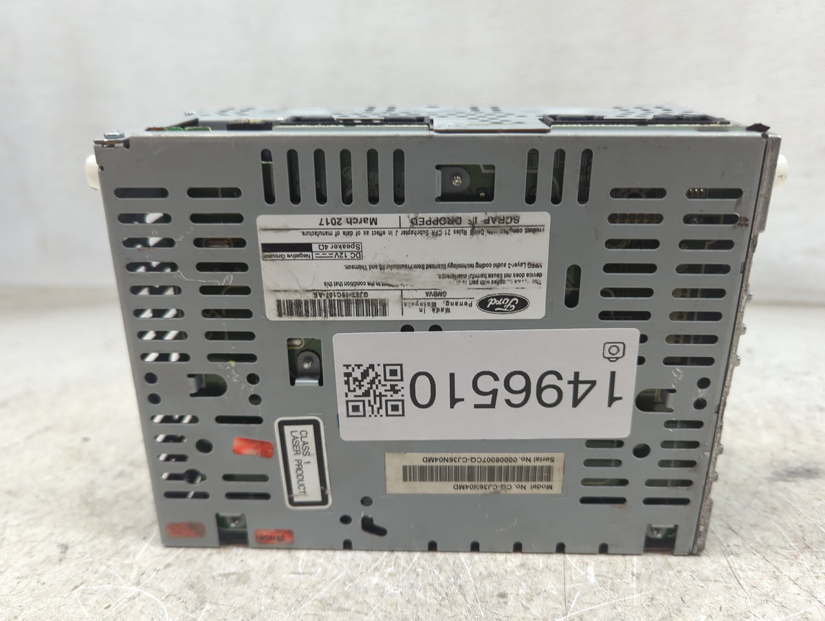 2017-2019 Ford Escape Radio AM FM Cd Player Receiver Replacement P/N:GJ5T-19C107-AE CQ-GJ36N04MD Fits Fits 2017 2018 2019 OE