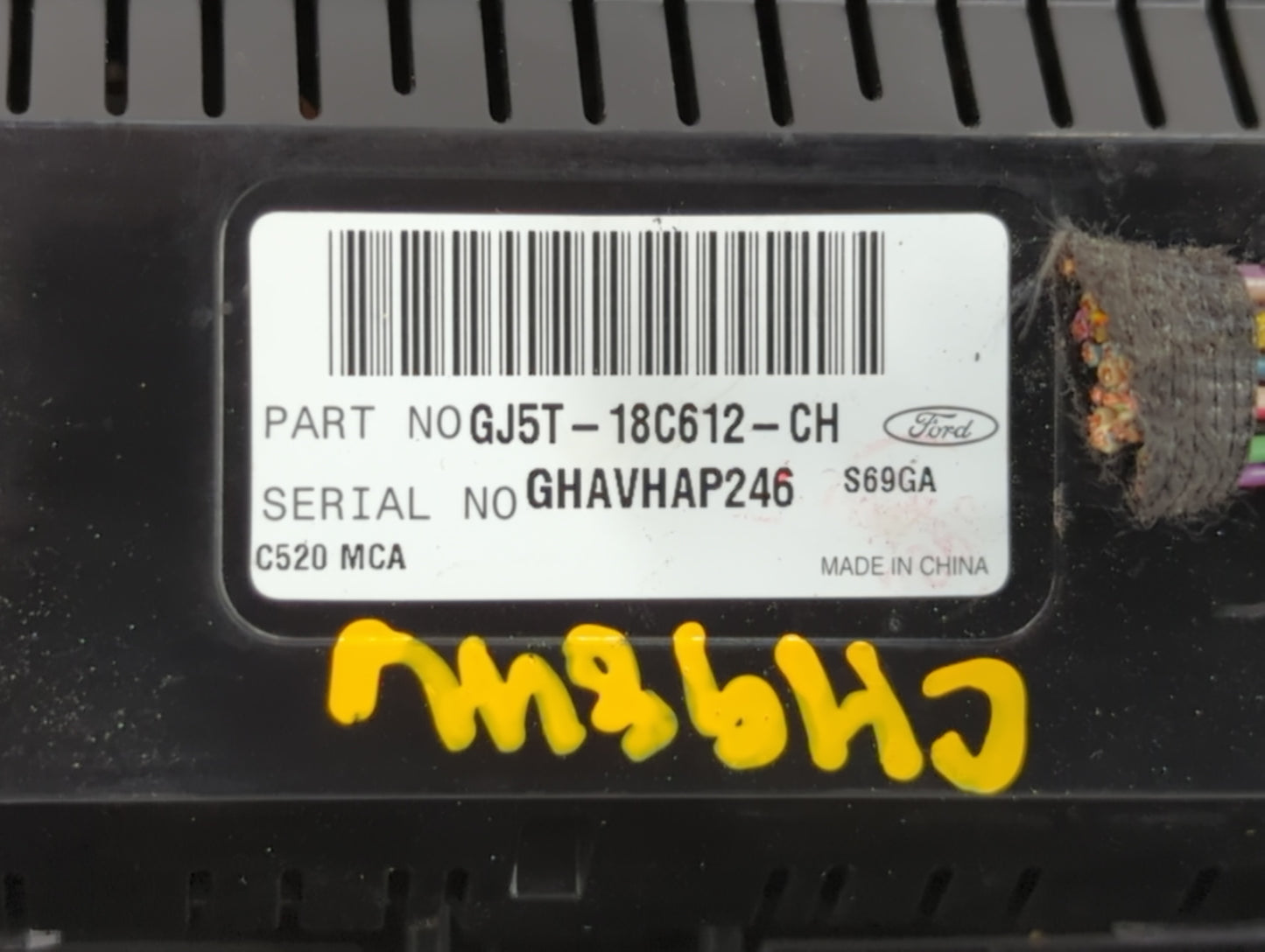 2018-2019 Ford Escape Climate Control Module Temperature AC/Heater Replacement P/N:GJ5T-18C612-CJ GJ5T-18C612-CH Fits OEM Us
