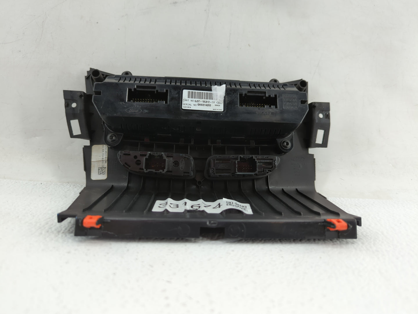 2018-2019 Ford Escape Climate Control Module Temperature AC/Heater Replacement P/N:GJ5T-18C612-CJ GJ5T-18C612-CH Fits OEM Us