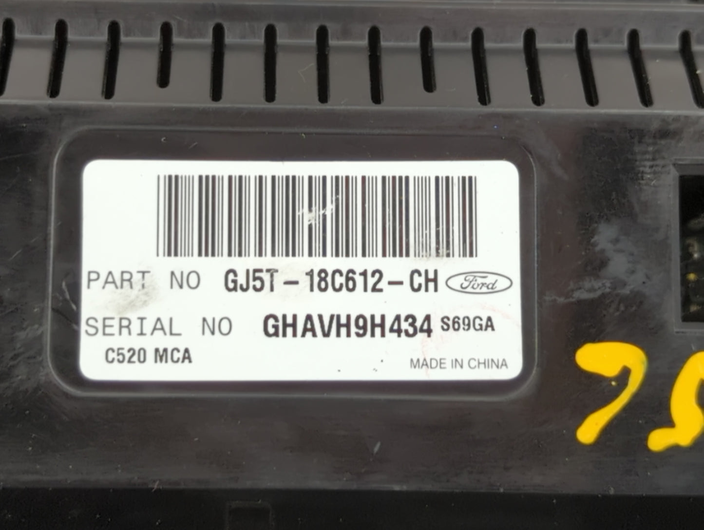2018-2019 Ford Escape Climate Control Module Temperature AC/Heater Replacement P/N:GJ5T-18C612-CJ GJ5T-18C612-CH Fits OEM Us