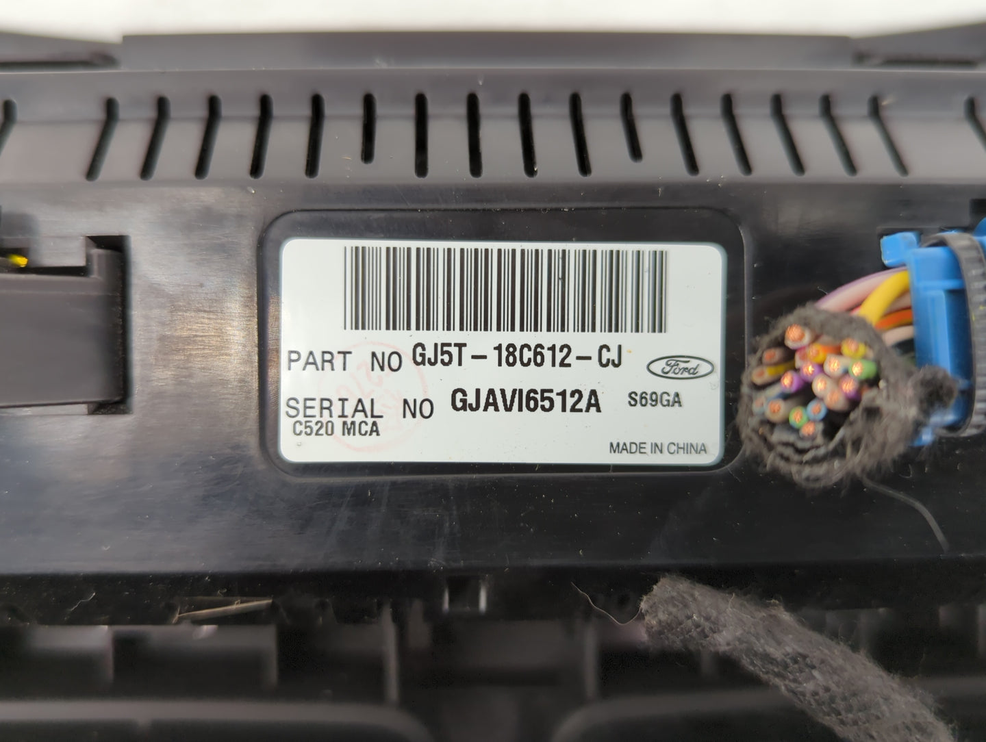 2018-2019 Ford Escape Climate Control Module Temperature AC/Heater Replacement P/N:GJ5T-18C612-CJ GJ5T-18C612-CH Fits OEM Us