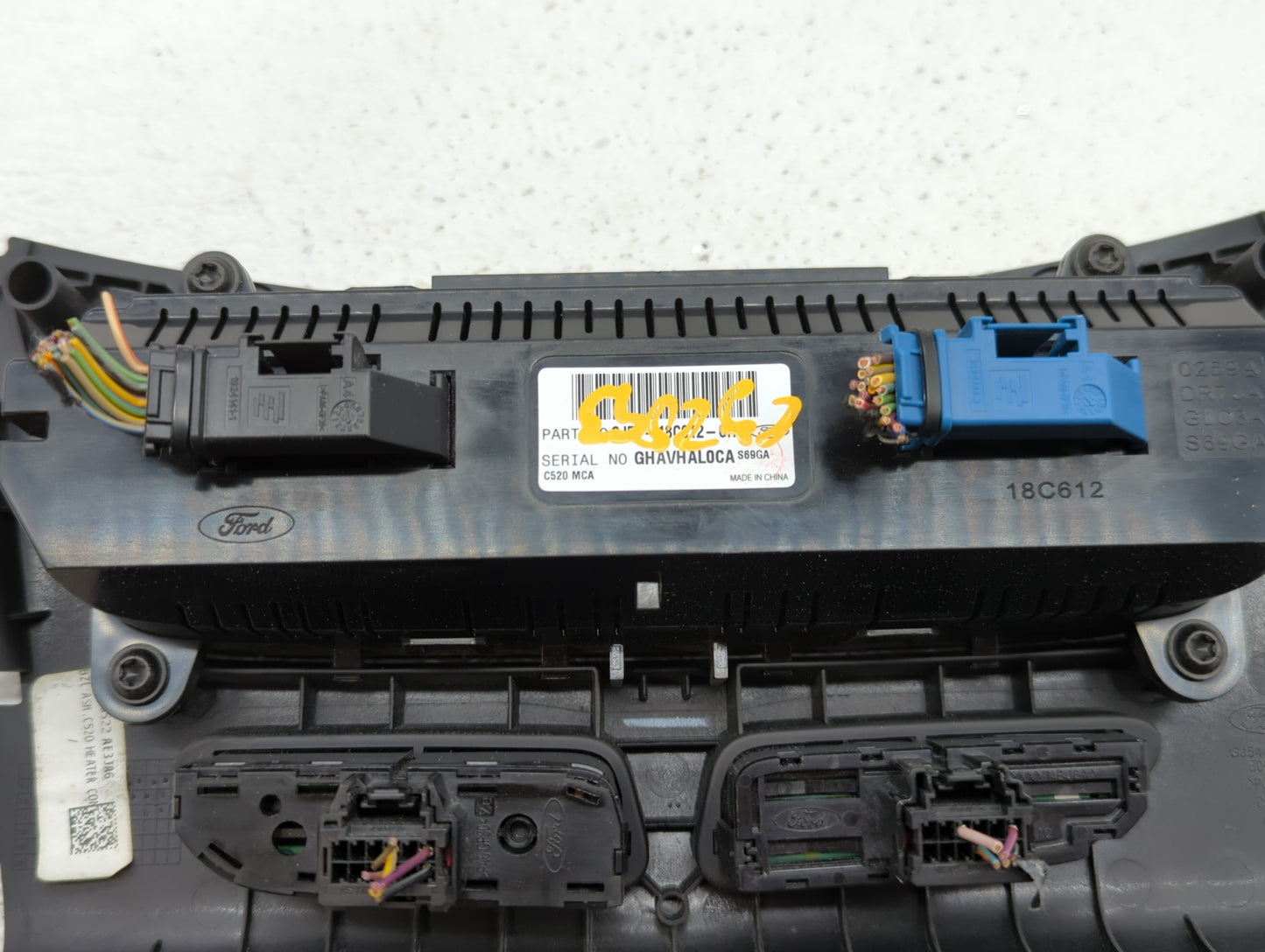 2018-2019 Ford Escape Climate Control Module Temperature AC/Heater Replacement P/N:GJ5T-18C612-CJ GJ5T-18C612-CH Fits OEM Us