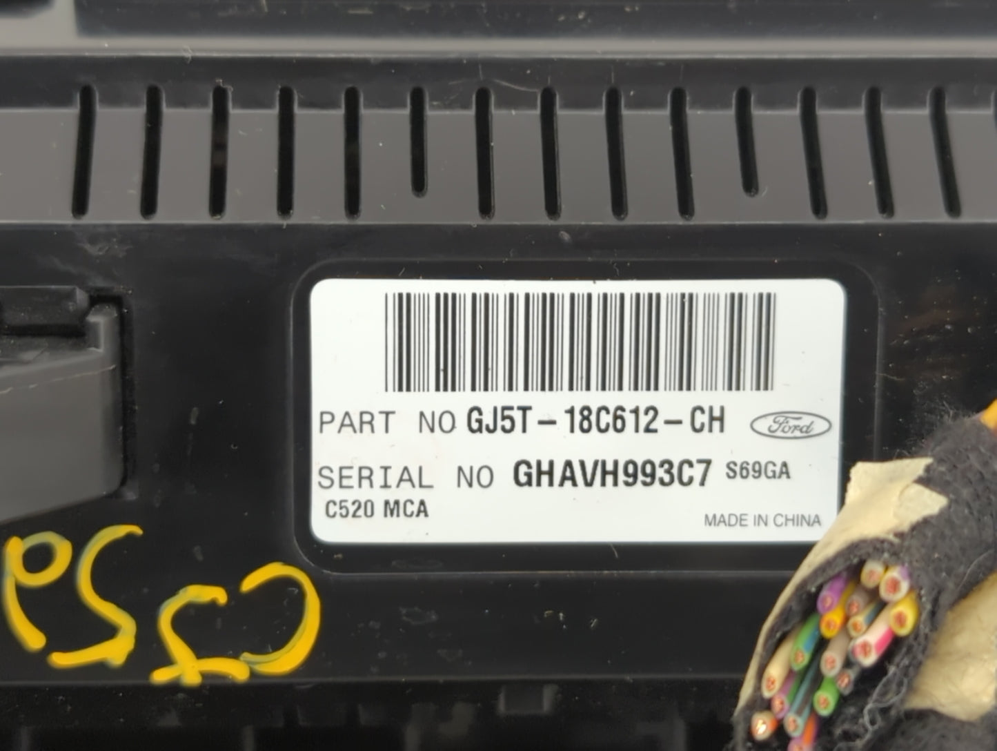 2018-2019 Ford Escape Climate Control Module Temperature AC/Heater Replacement P/N:GJ5T-18C612-CJ GJ5T-18C612-CH Fits OEM Us
