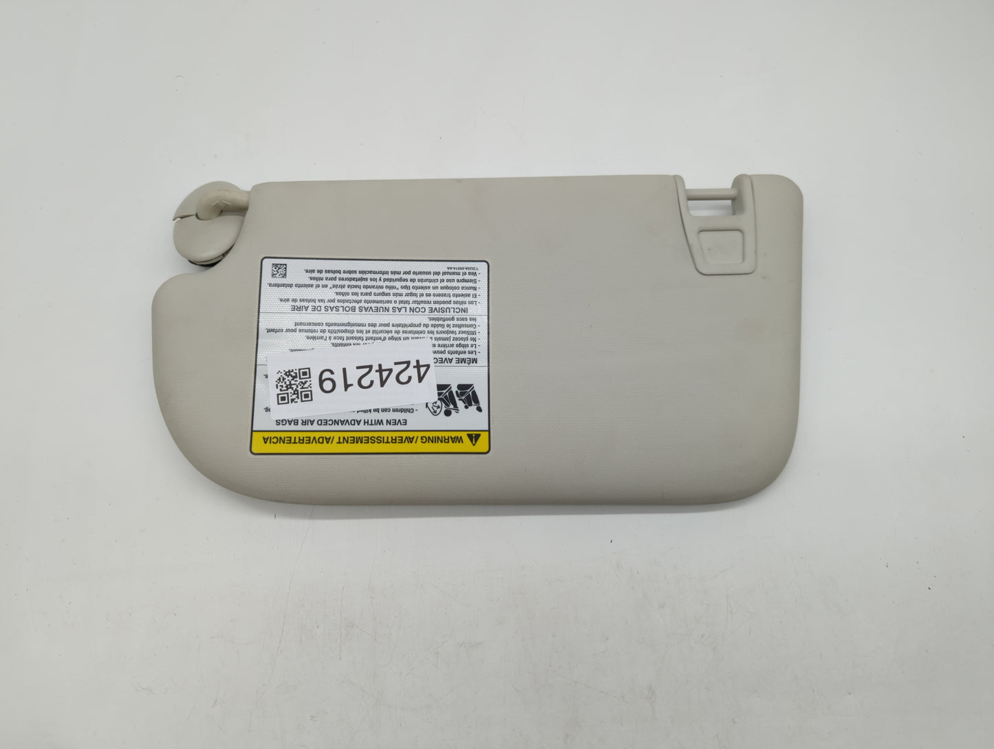 2013-2019 Ford Escape Sun Visor Shade Replacement Passenger Right Mirror Fits Fits 2013 2014 2015 2016 2017 2018 2019 OEM Us