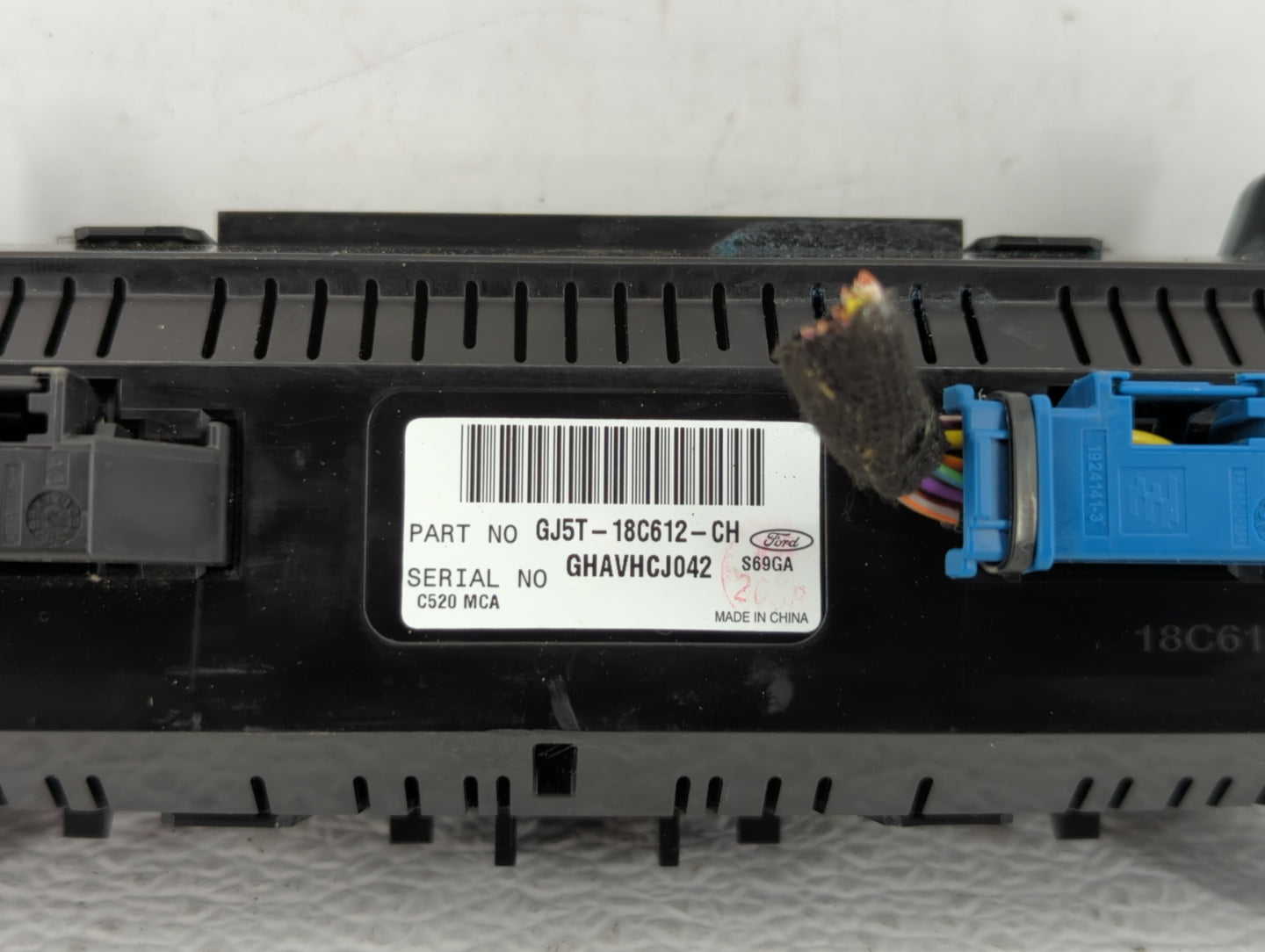 2018-2019 Ford Escape Climate Control Module Temperature AC/Heater Replacement P/N:GJ5T-18C612-CJ GJ5T-18C612-CH Fits OEM Us