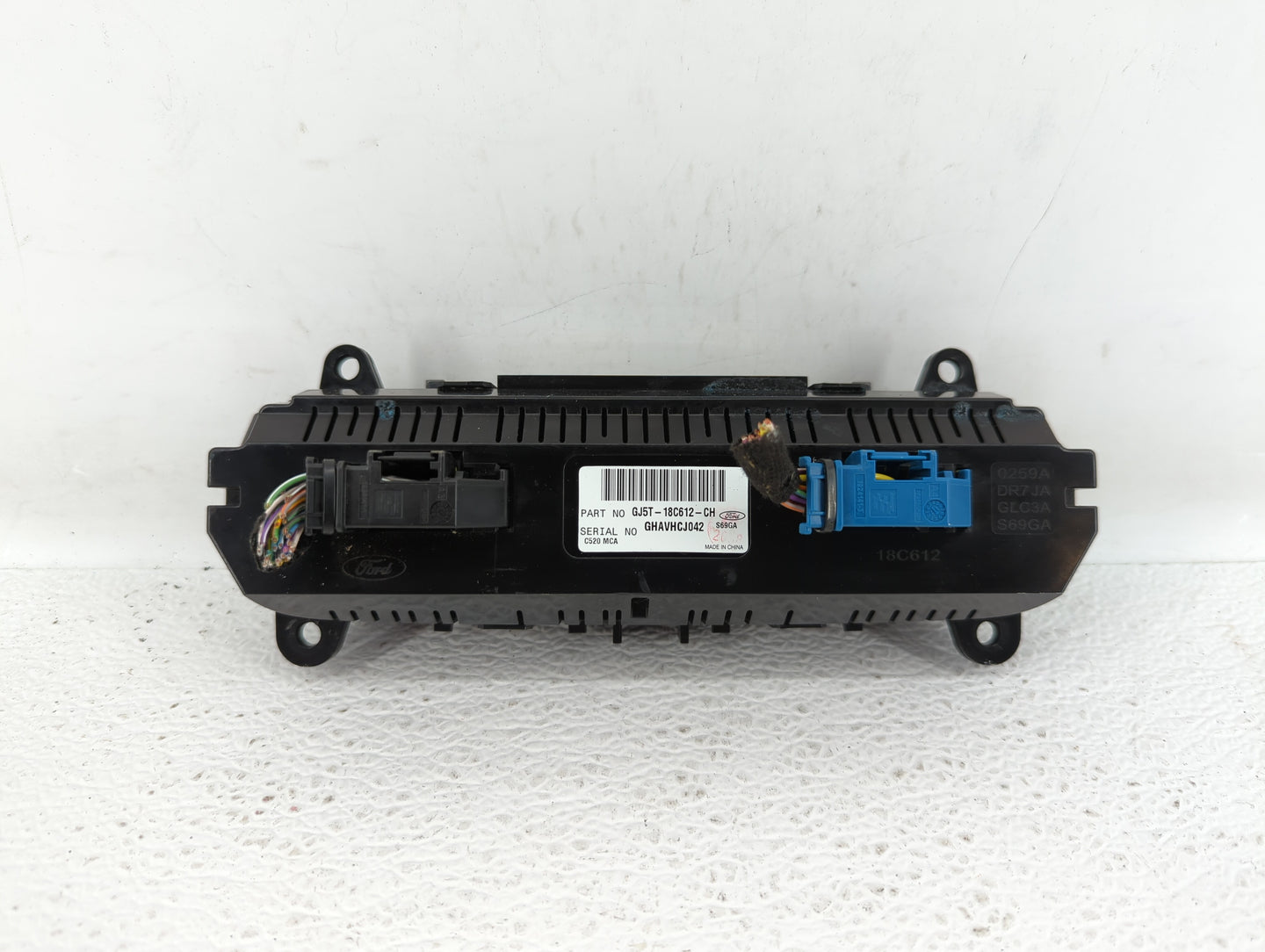 2018-2019 Ford Escape Climate Control Module Temperature AC/Heater Replacement P/N:GJ5T-18C612-CJ GJ5T-18C612-CH Fits OEM Us