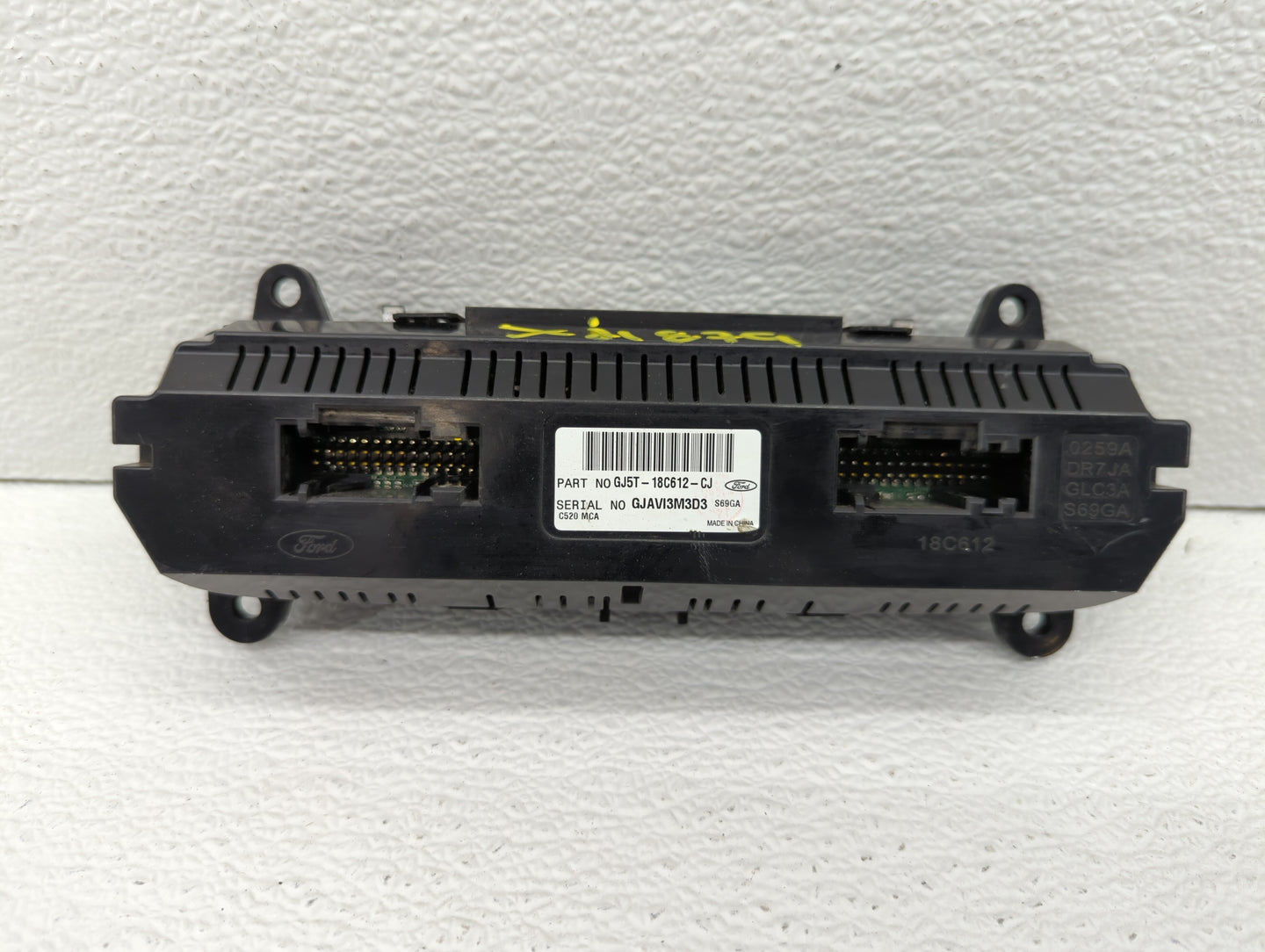 2018-2019 Ford Escape Climate Control Module Temperature AC/Heater Replacement P/N:GJ5T-18C612-CJ GJ5T-18C612-CH Fits OEM Us