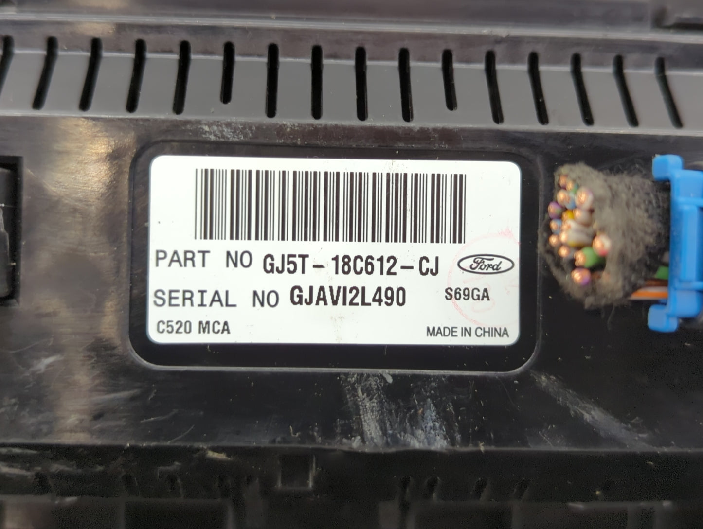 2018-2019 Ford Escape Climate Control Module Temperature AC/Heater Replacement P/N:GJ5T-18C612-CJ GJ5T-18C612-CH Fits OEM Us