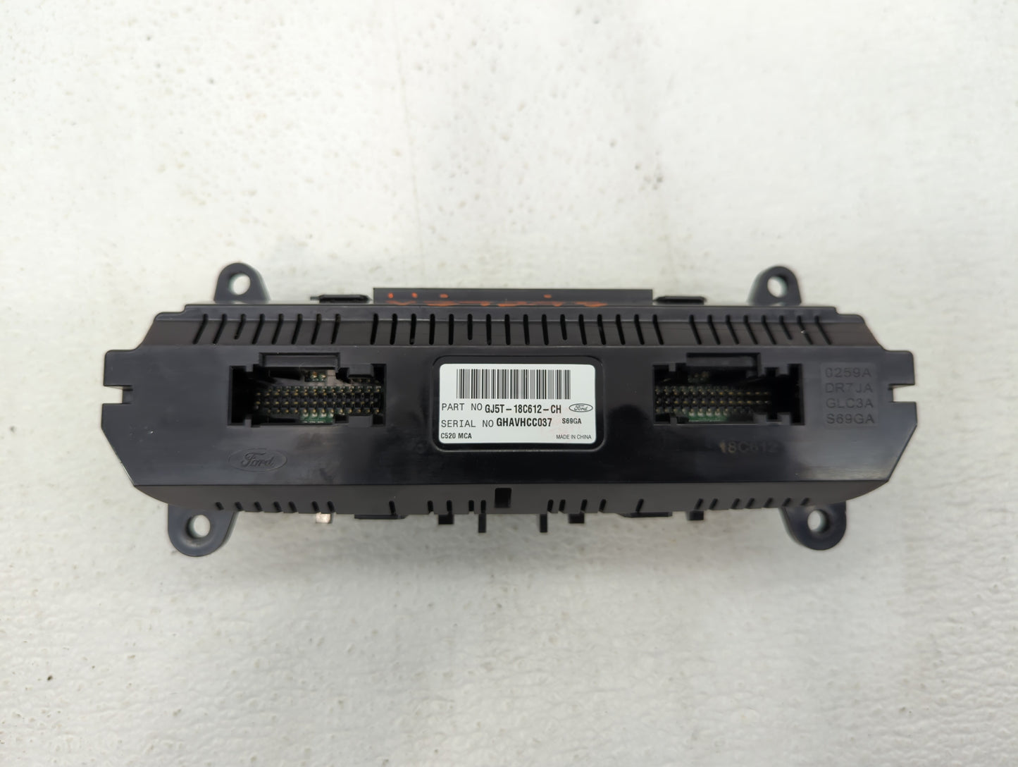 2018-2019 Ford Escape Climate Control Module Temperature AC/Heater Replacement P/N:GJ5T-18C612-CJ GJ5T-18C612-CH Fits OEM Us