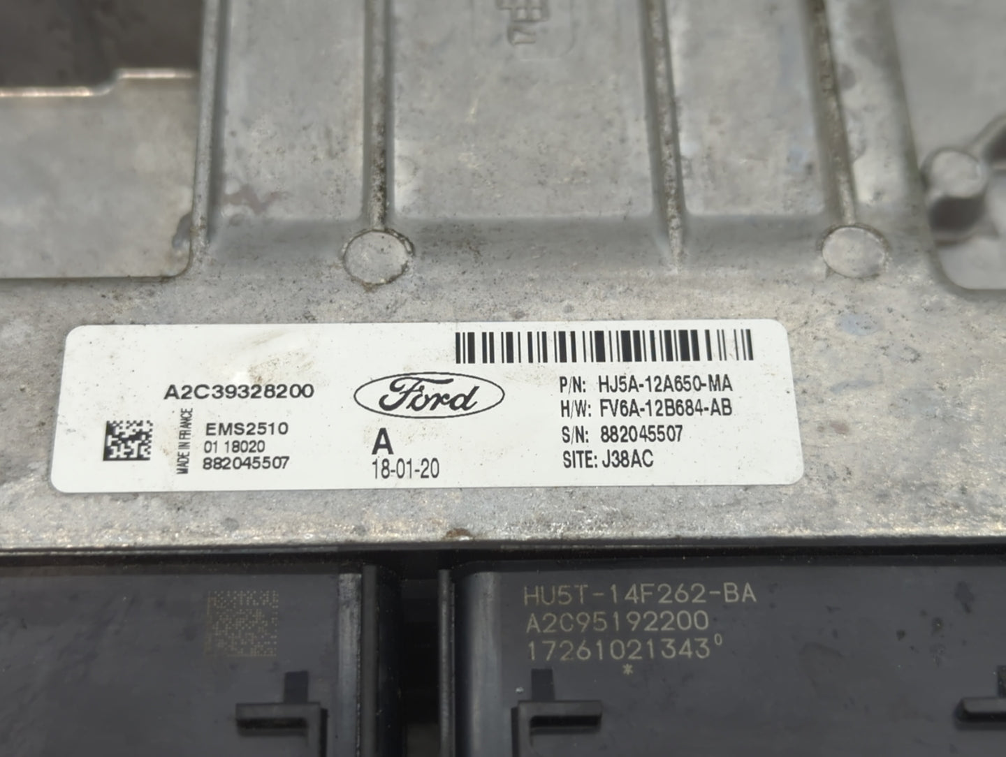 2017-2019 Ford Escape PCM Engine Control Computer ECU ECM PCU OEM P/N:FV6A-12B684-AB HJ5A-12A650-MA Fits Fits 2017 2018 2019