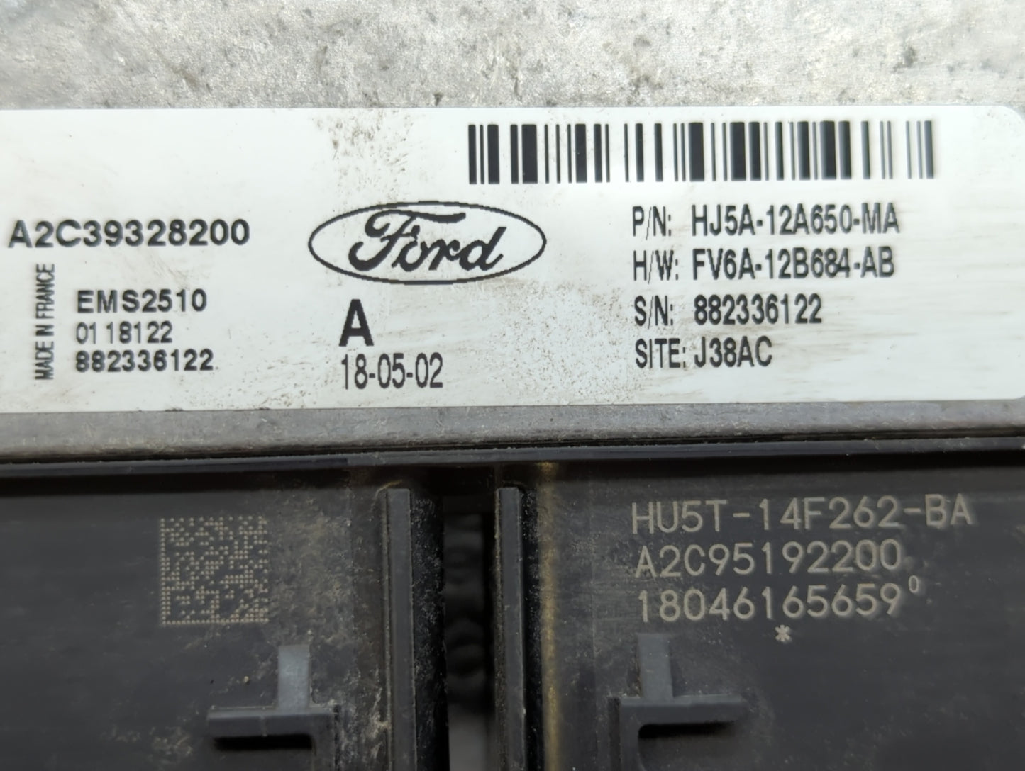 2017-2019 Ford Escape PCM Engine Control Computer ECU ECM PCU OEM P/N:FV6A-12B684-AB HJ5A-12A650-MA Fits Fits 2017 2018 2019