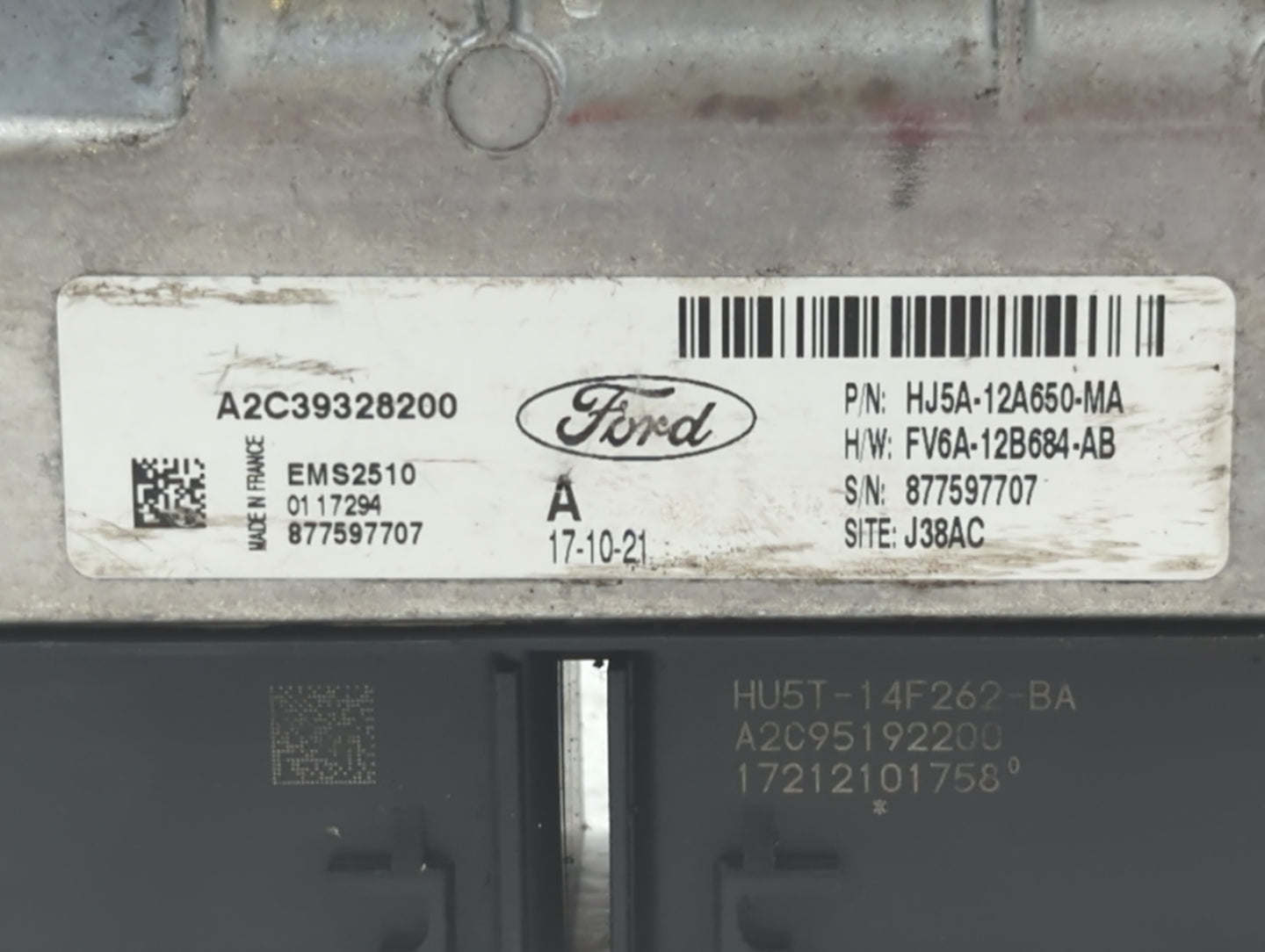 2017-2019 Ford Escape PCM Engine Control Computer ECU ECM PCU OEM P/N:HJ5A-12A650-MA FV6A-12B684-AB Fits Fits 2017 2018 2019