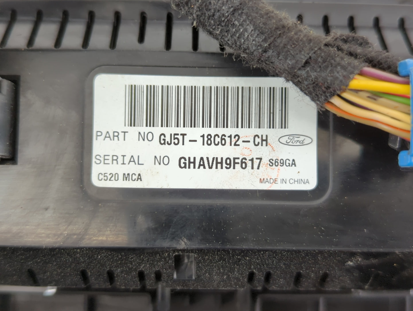 2018-2019 Ford Escape Climate Control Module Temperature AC/Heater Replacement P/N:GJ5T-18C612-CH GJ5T-18C612-CJ Fits OEM Us