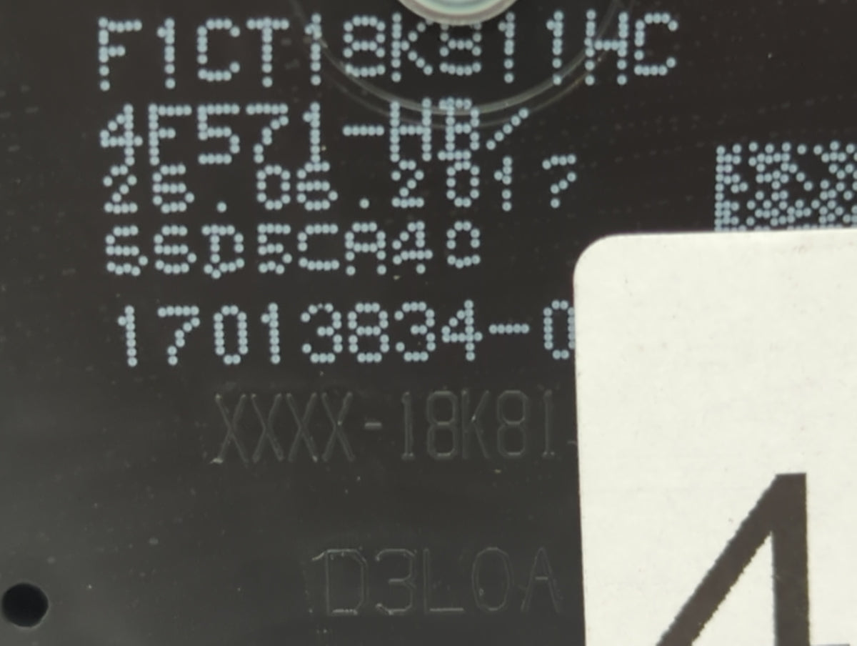 2017-2019 Ford Escape Am Fm Cd Player Radio Receiver 472301 - Oemusedautoparts1.com