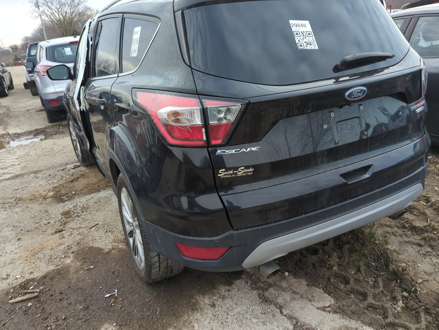 2017-2019 Ford Escape Rear Bumper Assembly Oem 5005575 - Oemusedautoparts1.com