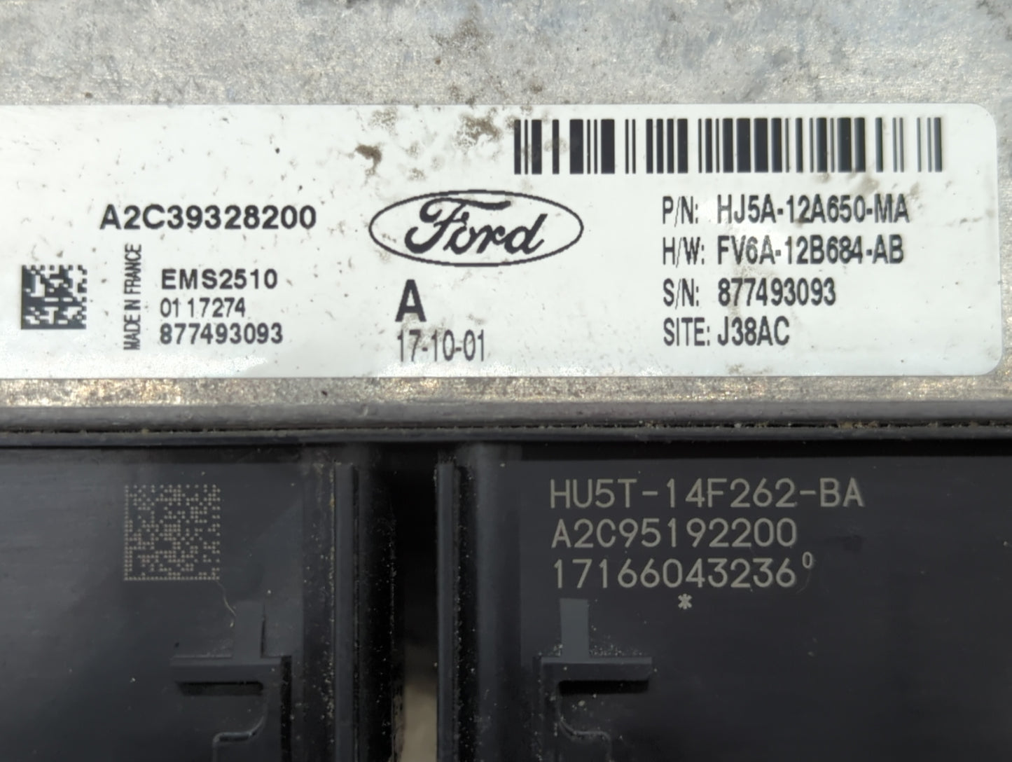 2017-2019 Ford Escape PCM Engine Control Computer ECU ECM PCU OEM P/N:FV6A-12B684-AB HJ5A-12A650-MA Fits Fits 2017 2018 2019