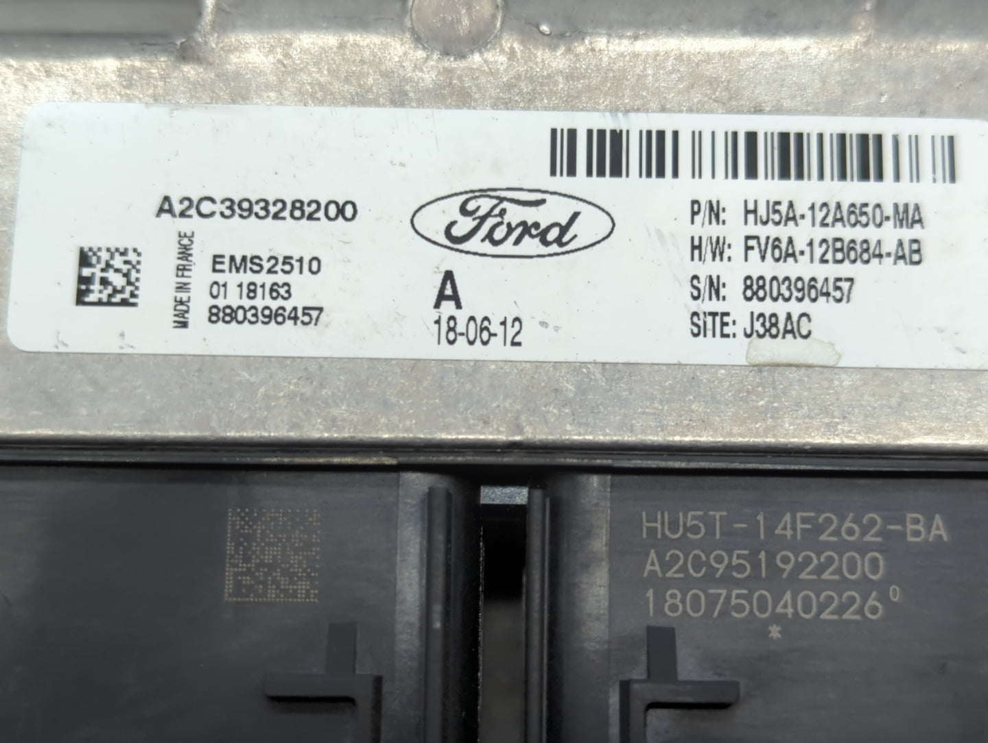 2017-2019 Ford Escape PCM Engine Control Computer ECU ECM PCU OEM P/N:FV6A-12B684-AB HJ5A-12A650-MA Fits Fits 2017 2018 2019