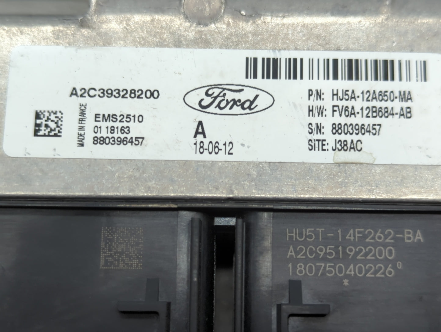2017-2019 Ford Escape PCM Engine Control Computer ECU ECM PCU OEM P/N:FV6A-12B684-AB HJ5A-12A650-MA Fits Fits 2017 2018 2019