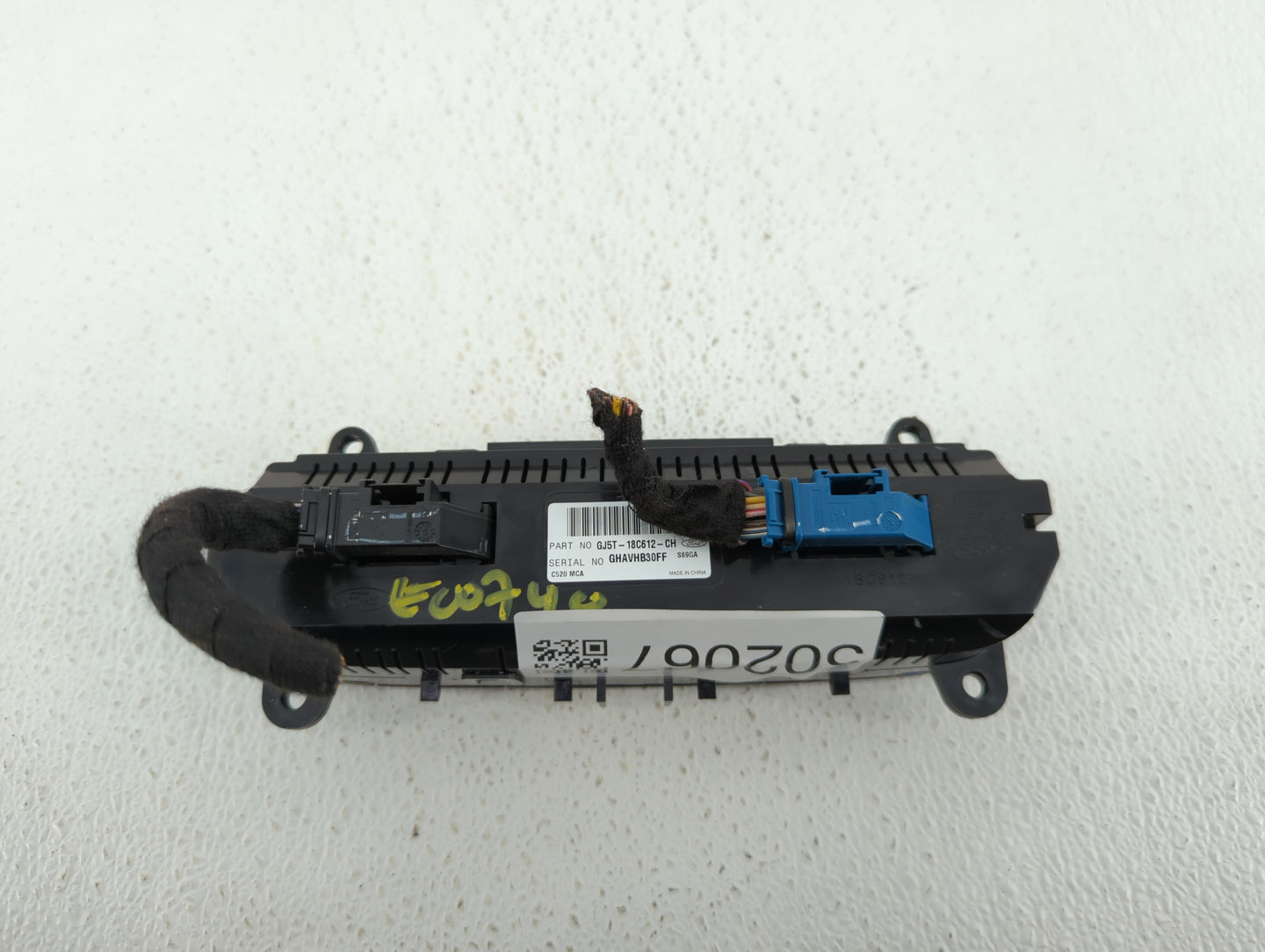 2018-2019 Ford Escape Climate Control Module Temperature AC/Heater Replacement P/N:GJ5T-18C612-CH Fits Fits 2018 2019 OEM Us