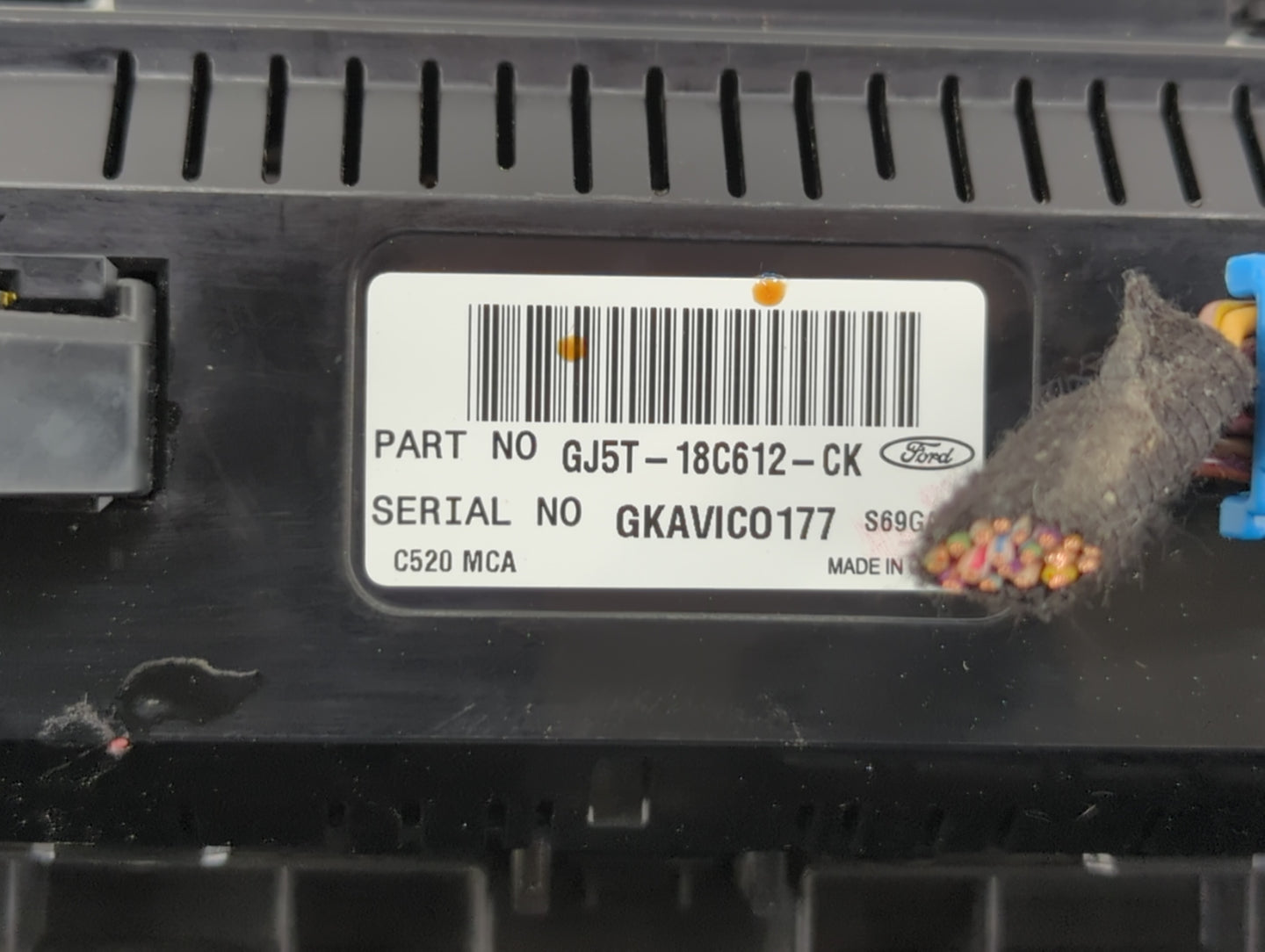2018-2019 Ford Escape Climate Control Module Temperature AC/Heater Replacement P/N:GJ5T-18C612-CK GJ5T-18C612-CH Fits OEM Us