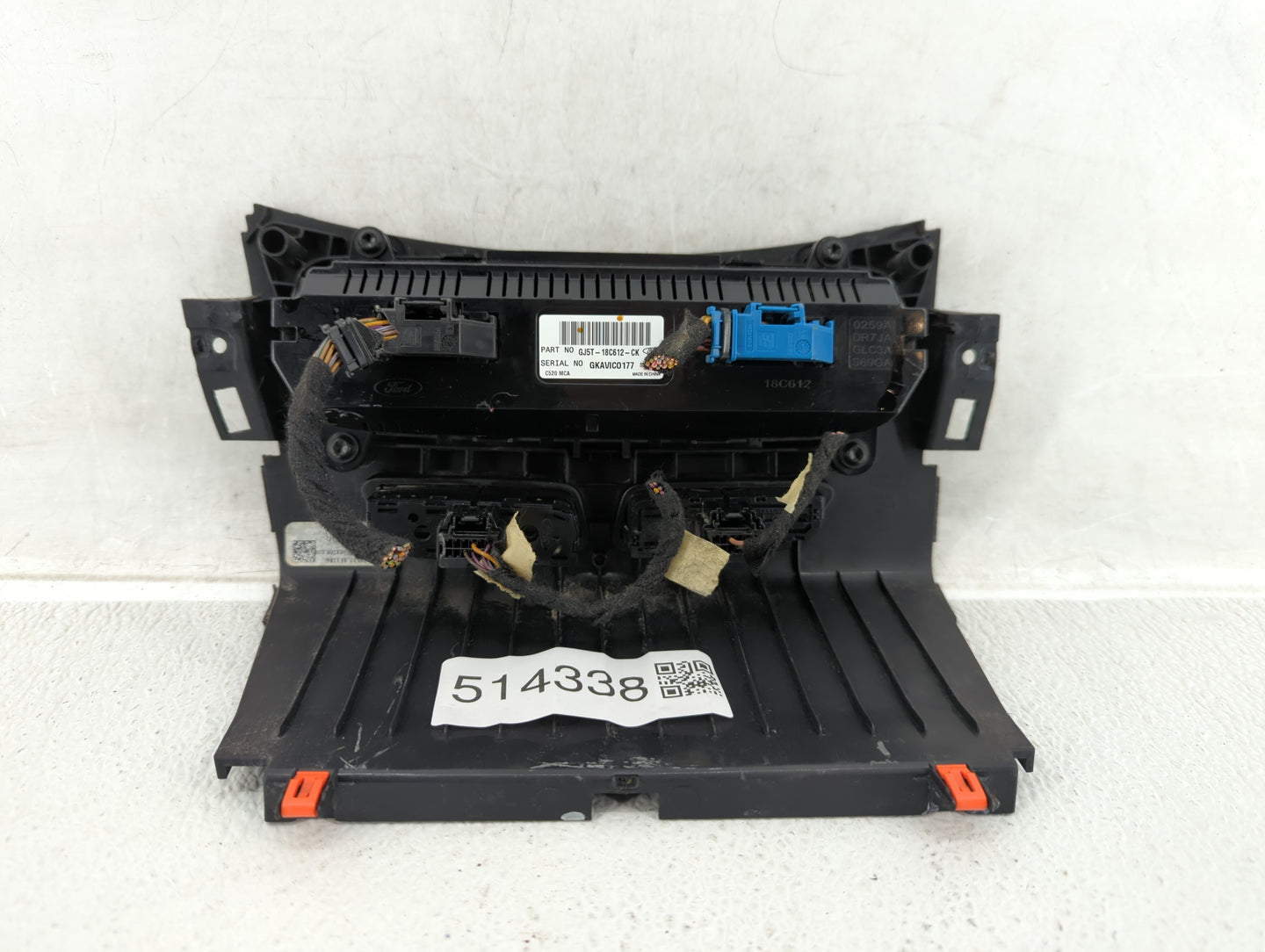 2018-2019 Ford Escape Climate Control Module Temperature AC/Heater Replacement P/N:GJ5T-18C612-CK GJ5T-18C612-CH Fits OEM Us