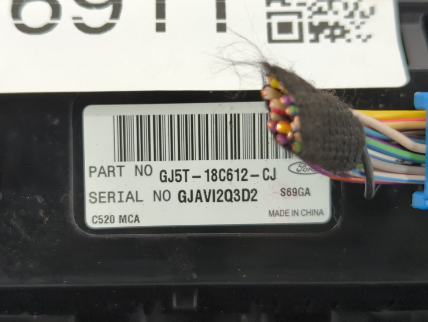 2018-2019 Ford Escape Climate Control Module Temperature AC/Heater Replacement P/N:GJ5T-18C612-CJ Fits Fits 2018 2019 OEM Us