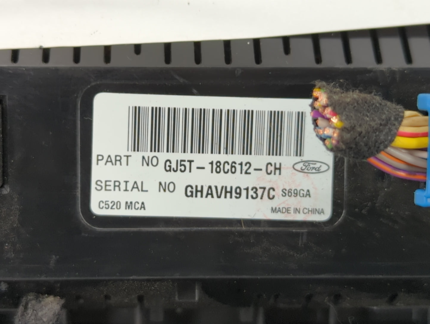 2018-2019 Ford Escape Climate Control Module Temperature AC/Heater Replacement P/N:GJ5T-18C612-CH Fits Fits 2018 2019 OEM Us