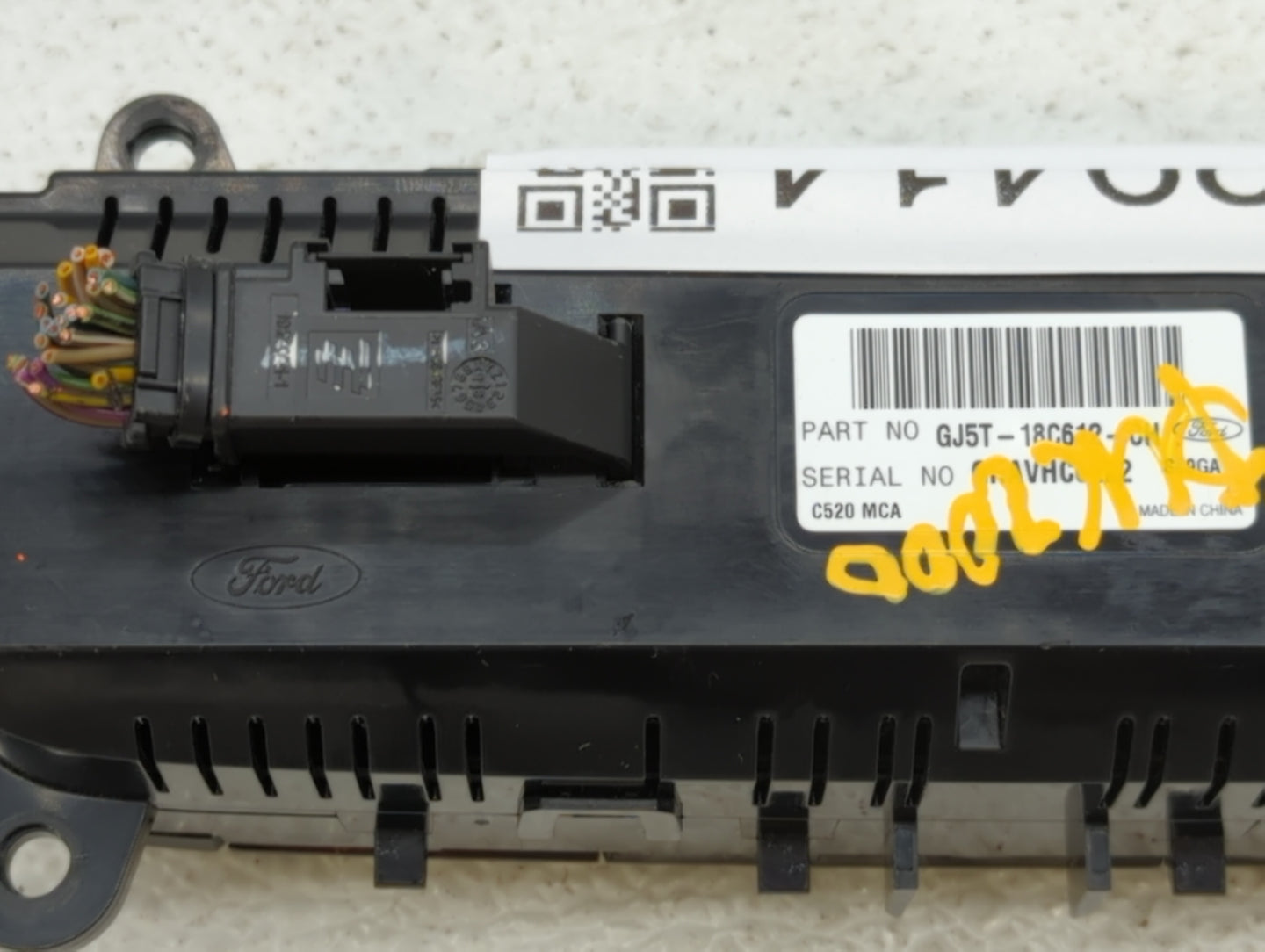 2018-2019 Ford Escape Climate Control Module Temperature AC/Heater Replacement P/N:GJ5T-18C612-CH Fits Fits 2018 2019 OEM Us