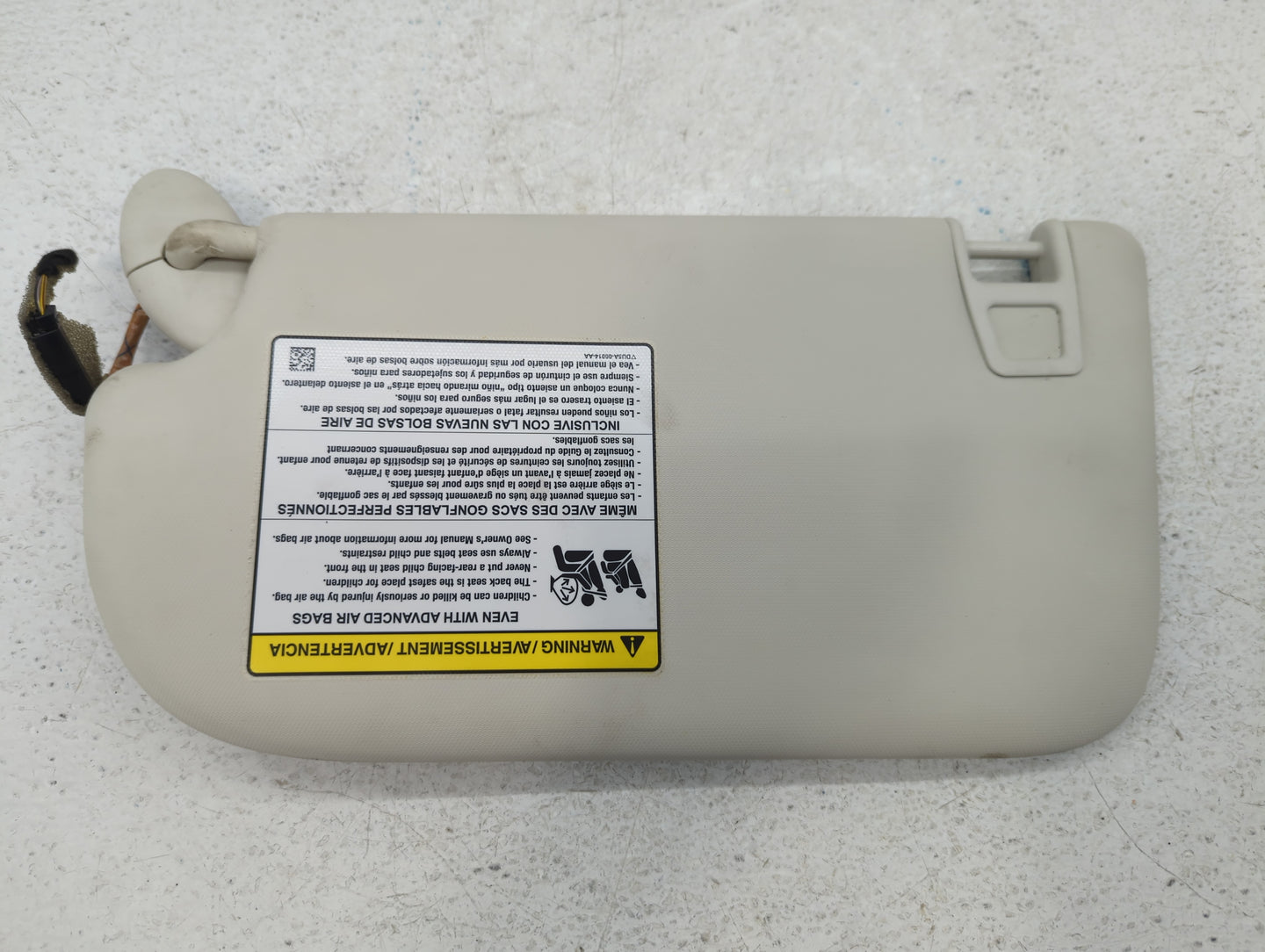 2013-2019 Ford Escape Sun Visor Shade Replacement Passenger Right Mirror Fits Fits 2013 2014 2015 2016 2017 2018 2019 OEM Us