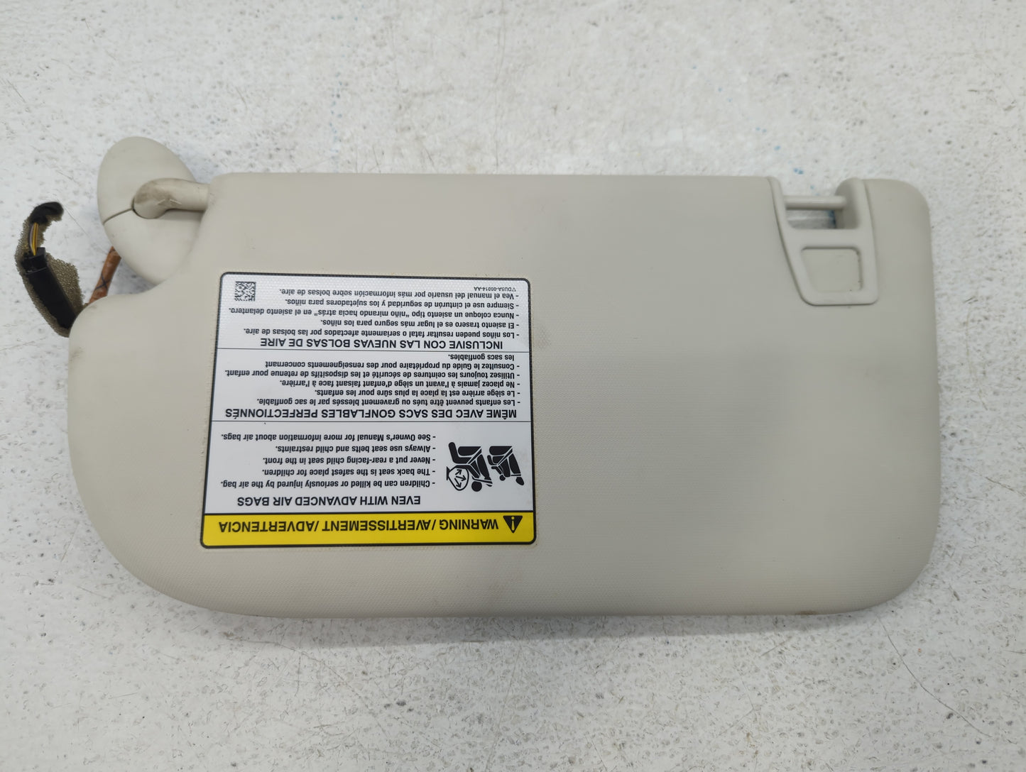2013-2019 Ford Escape Sun Visor Shade Replacement Passenger Right Mirror Fits Fits 2013 2014 2015 2016 2017 2018 2019 OEM Us
