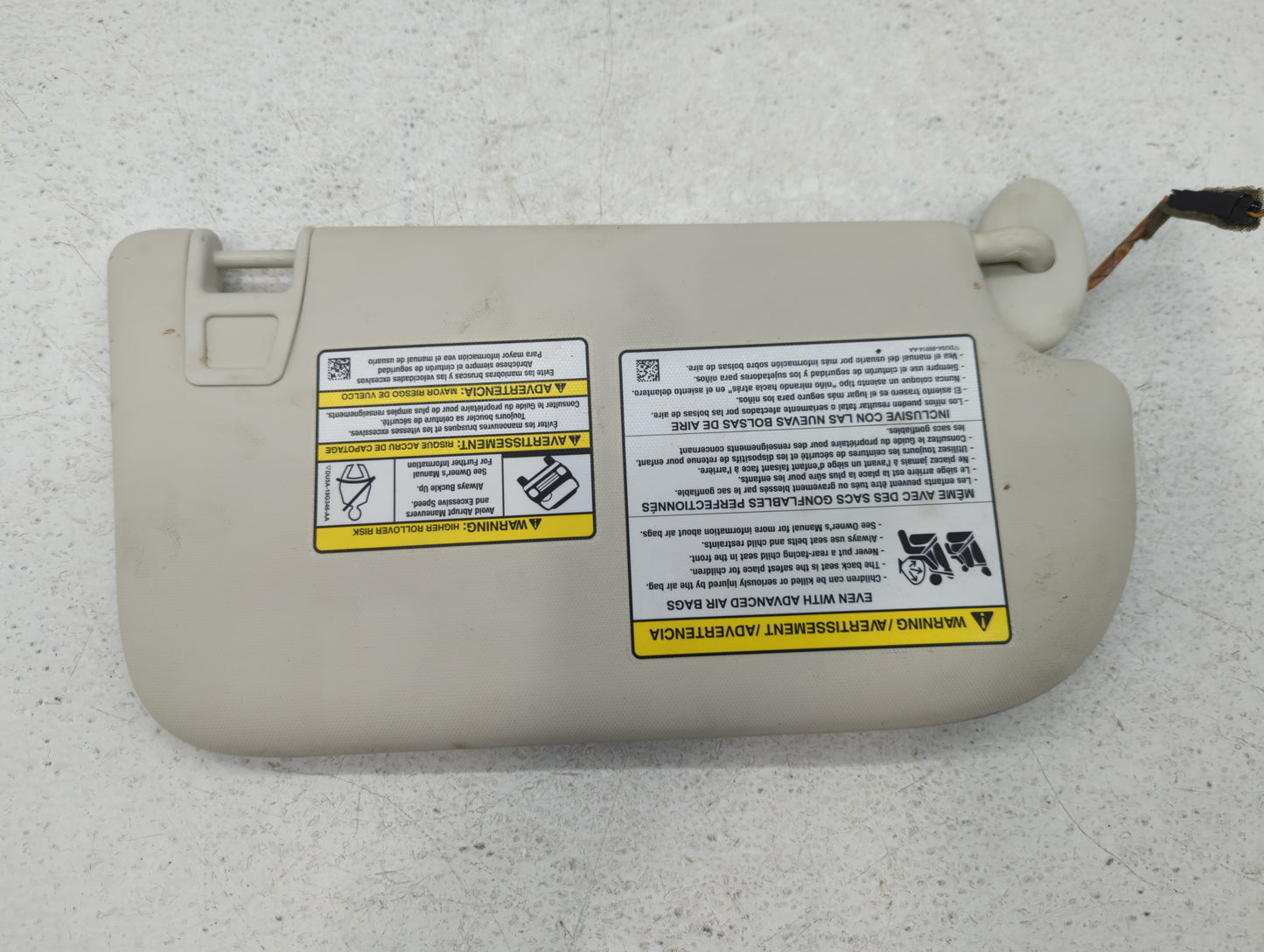2013-2019 Ford Escape Sun Visor Shade Replacement Driver Left Mirror Fits Fits 2013 2014 2015 2016 2017 2018 2019 OEM Used A